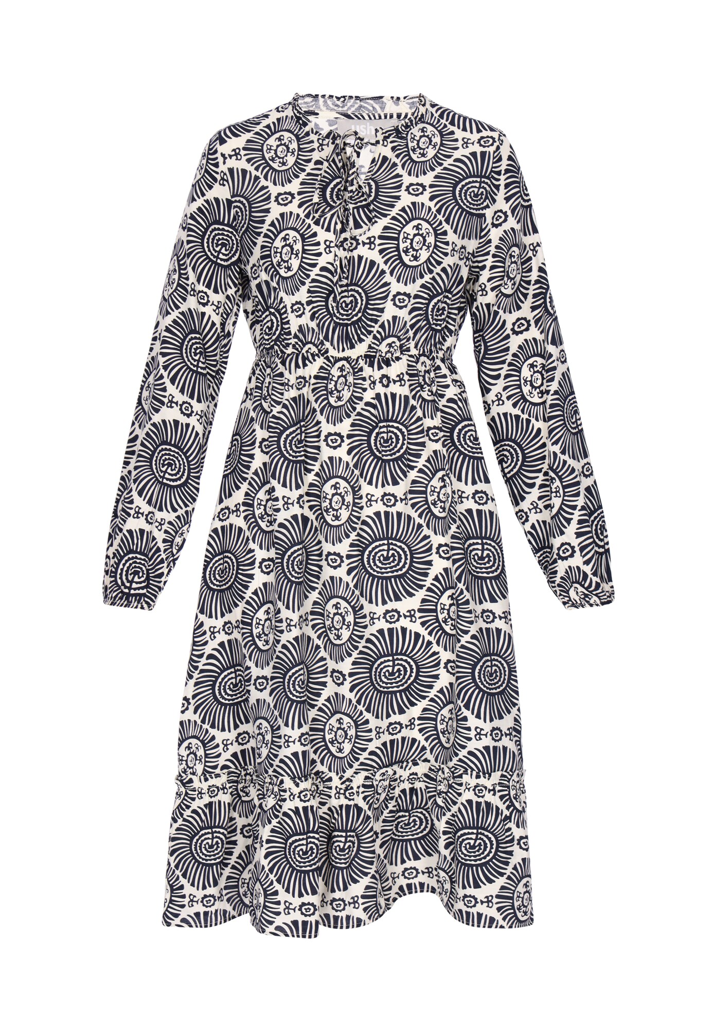 Usha Vestido  negro / blanco