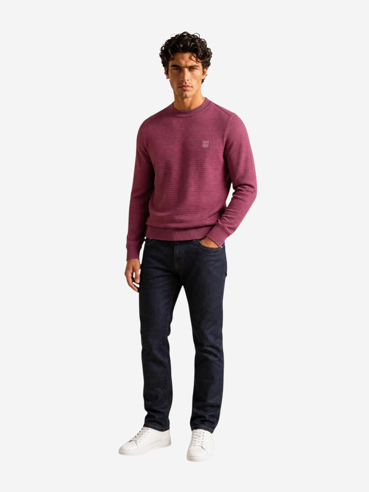 BOSS Jersey 'Anion_S 10265864 01 50527584'  azul violaceo – imagen 3