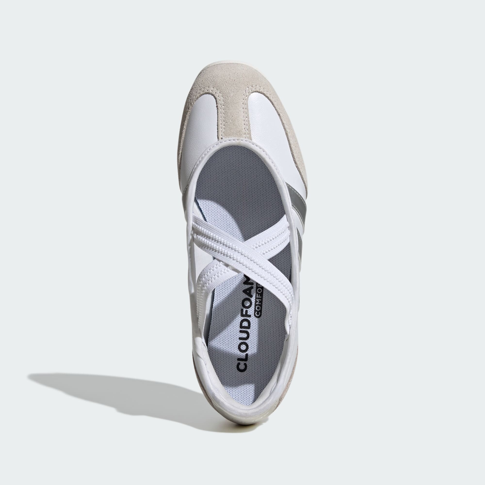 ADIDAS SPORTSWEAR Zapatillas sin cordones 'Barreda'  beige oscuro / gris plateado / blanco
