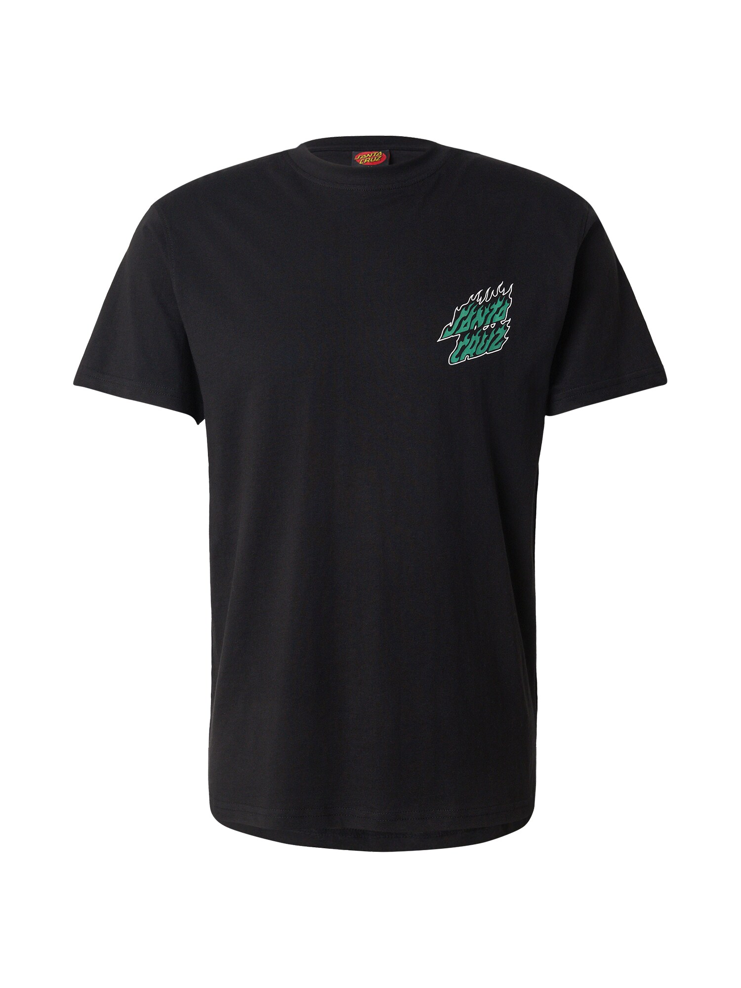 Santa Cruz Tricou Wired Flame Dot  gri deschis / verde limetă / negru / alb