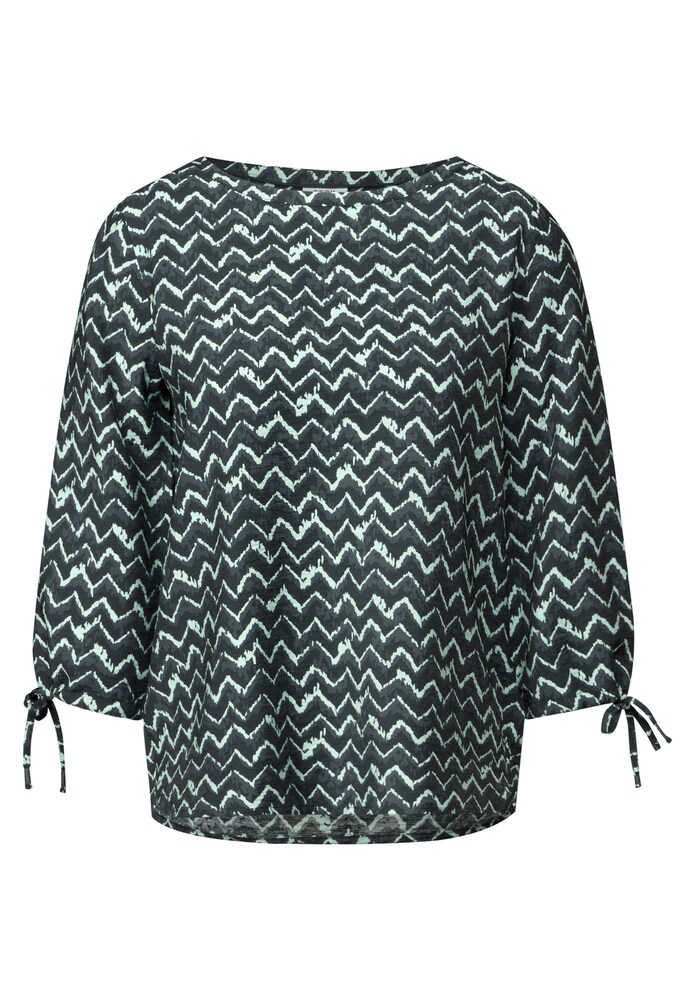 CECIL Bluse Damen Größe XS türkis / oliv / dunkelgrün