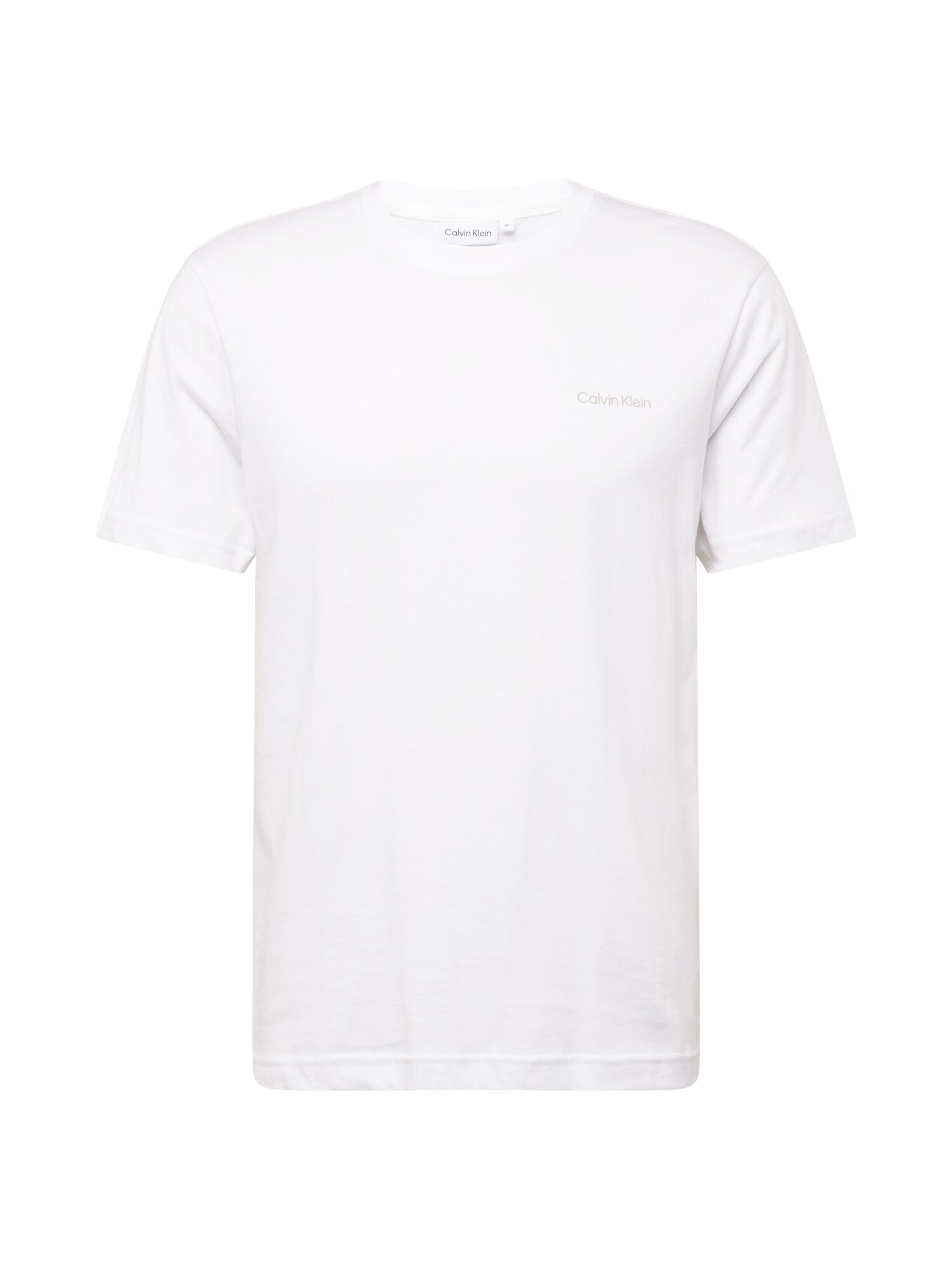 Calvin Klein Marškinėliai rusvai pilka / balta