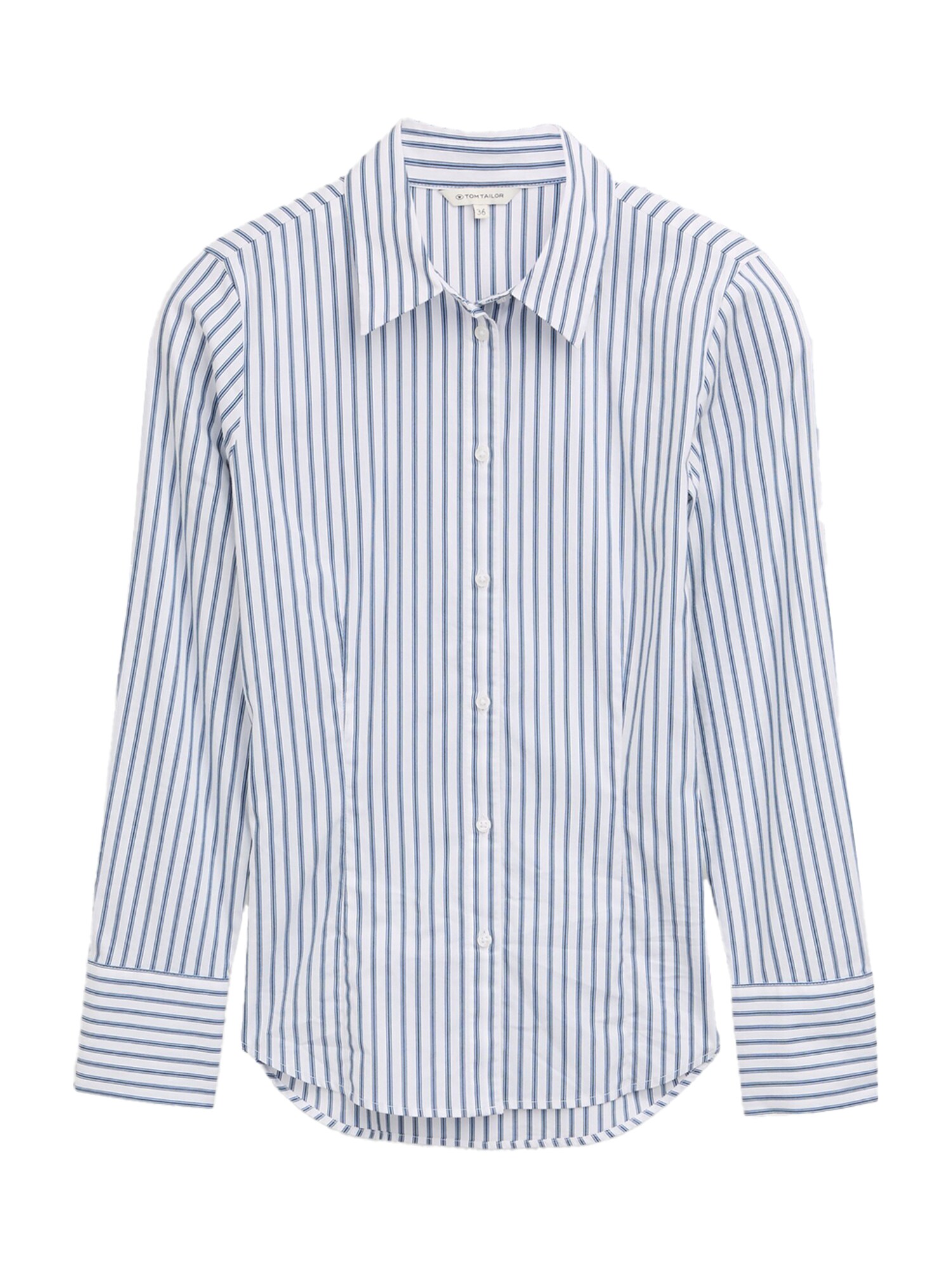 TOM TAILOR Bluză  opal / albastru închis / alb