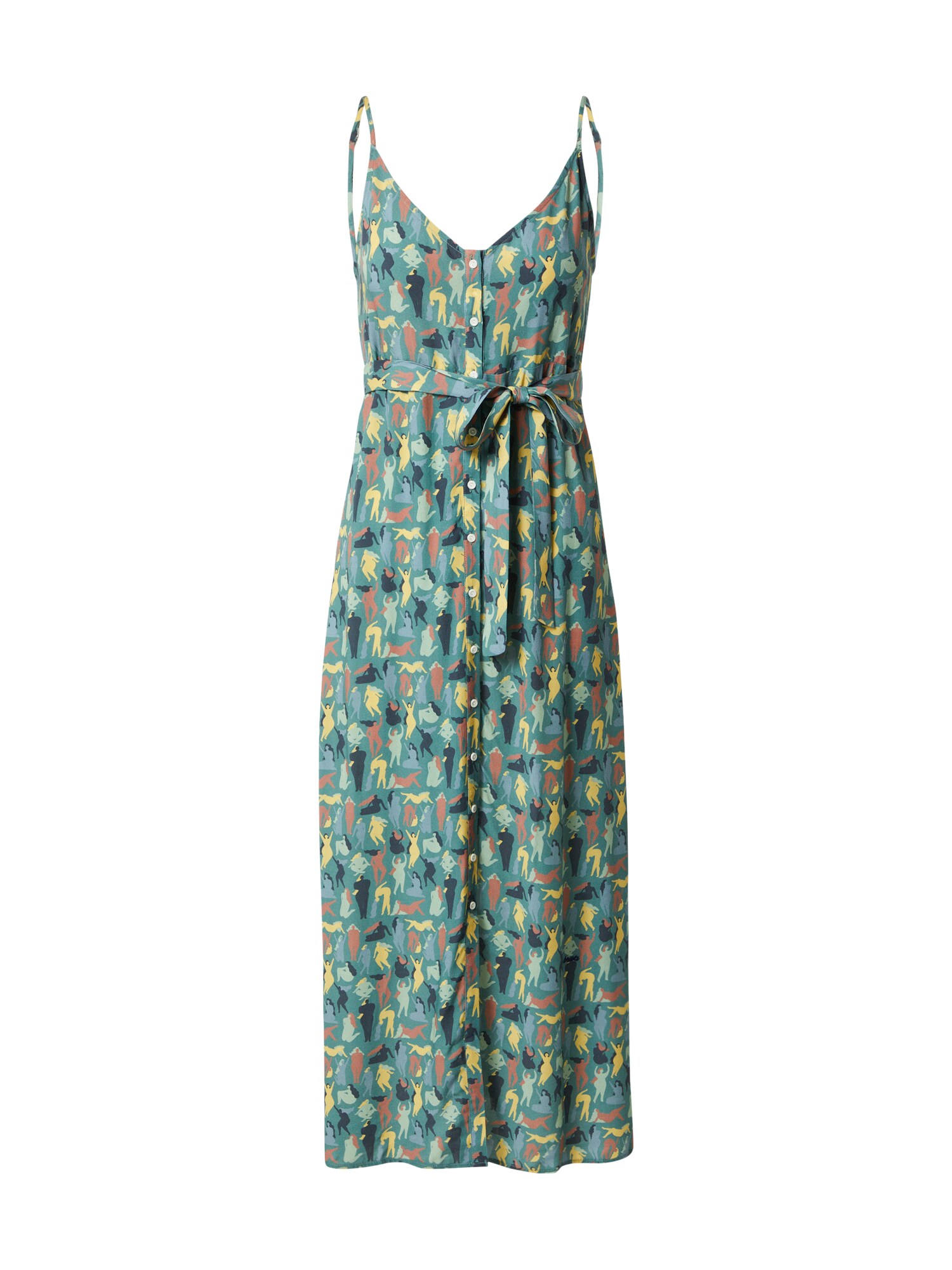 Brava Fabrics Palaidinės tipo suknelė nefrito spalva / mišrios spalvos