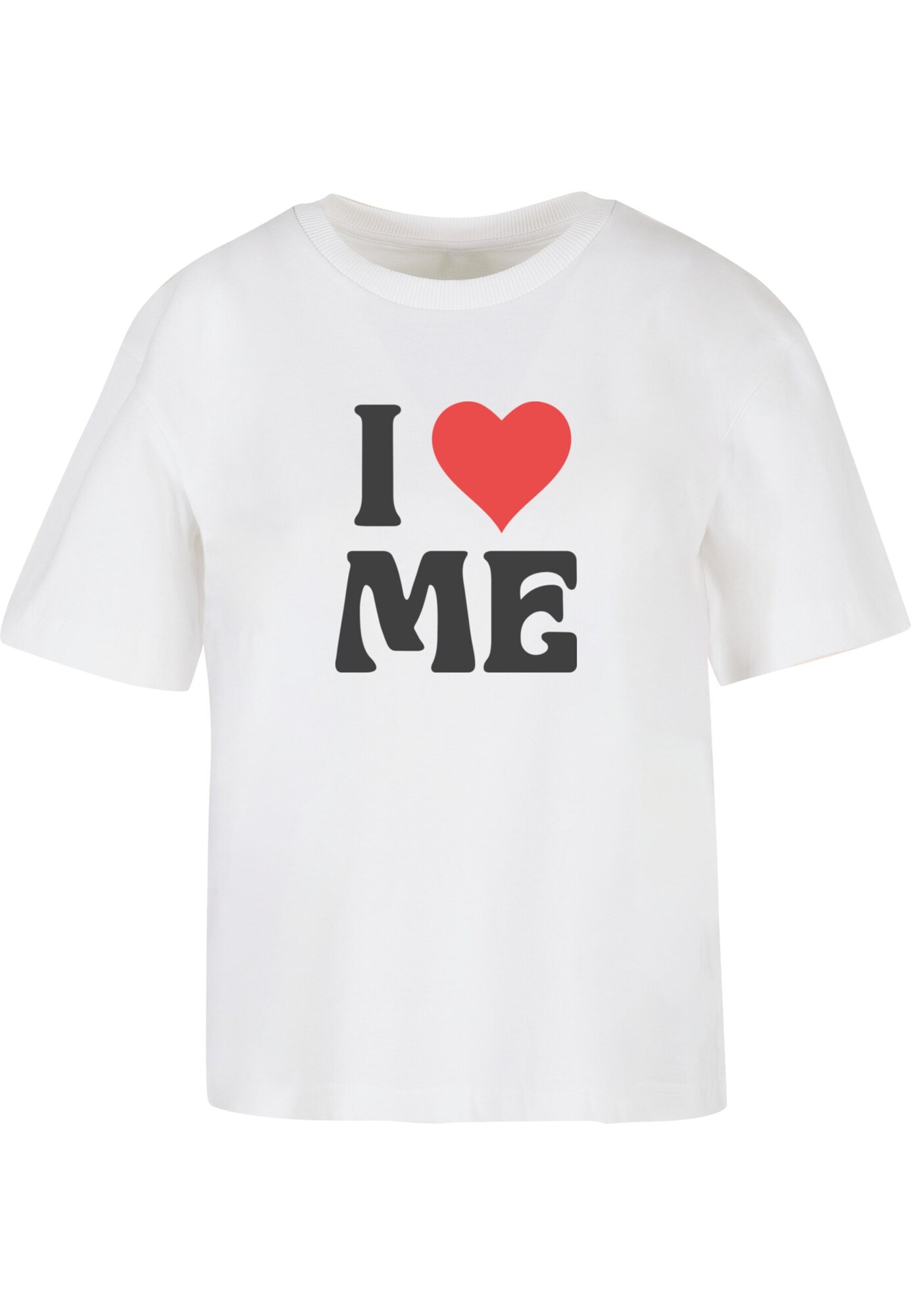 Miss Tee Póló 'I Love Me'  vérvörös / fekete / fehér akciós termékkép 1