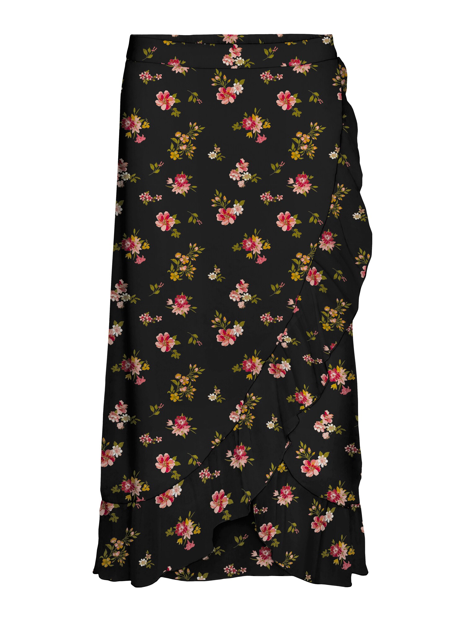 Vero Moda Petite Fustă VMSMILLA  oliv / magenta / roz pal / negru
