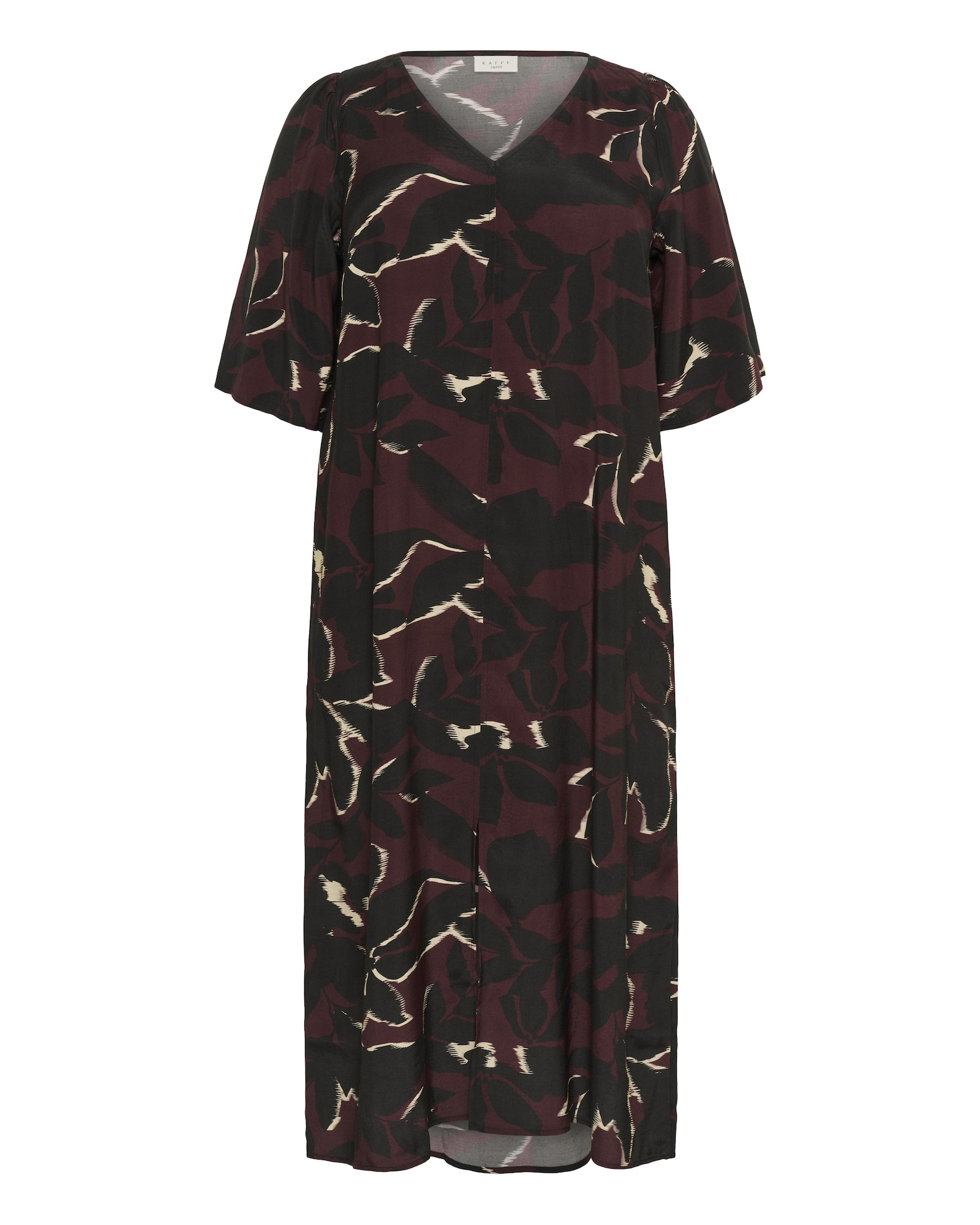KAFFE CURVE Rochie Milana  mov zmeură / negru / alb