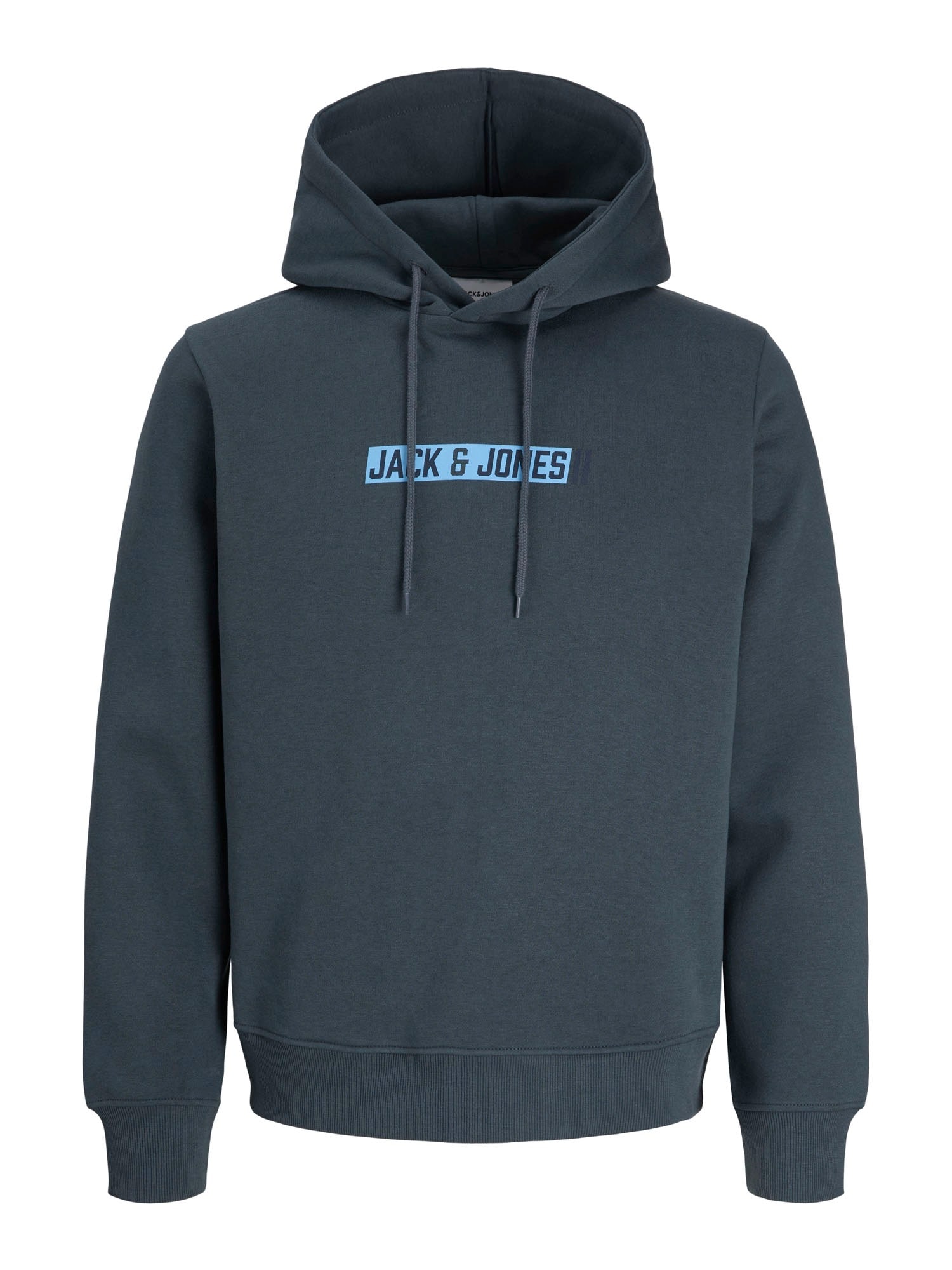 JACK & JONES Bluză de molton JJMUNK azur / gri închis
