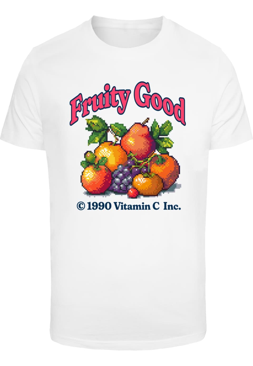 T-shirt 'Fruity Good' oliv / orange / rosa / svart