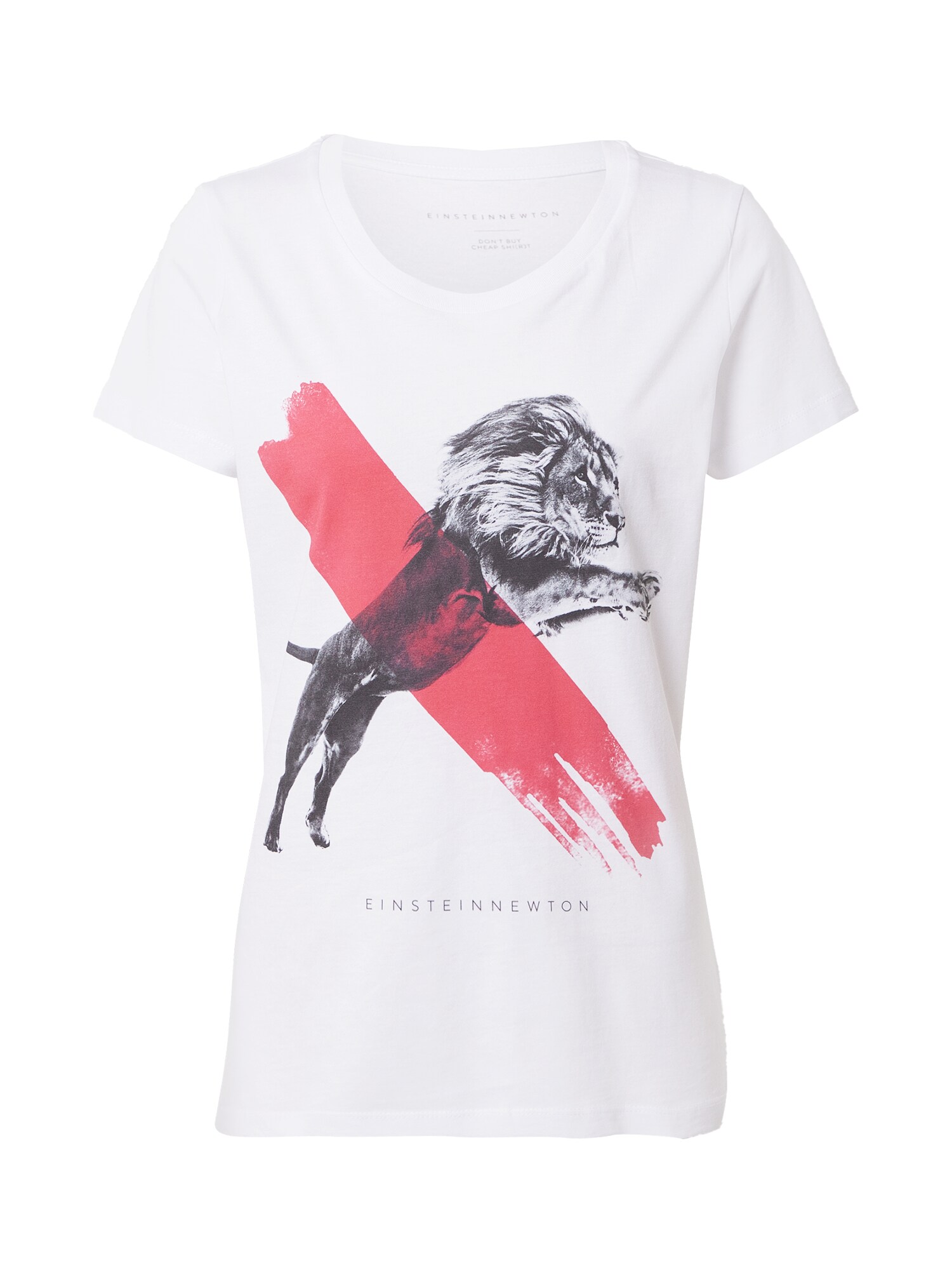 EINSTEIN & NEWTON Marškinėliai  balta / juoda / raudona