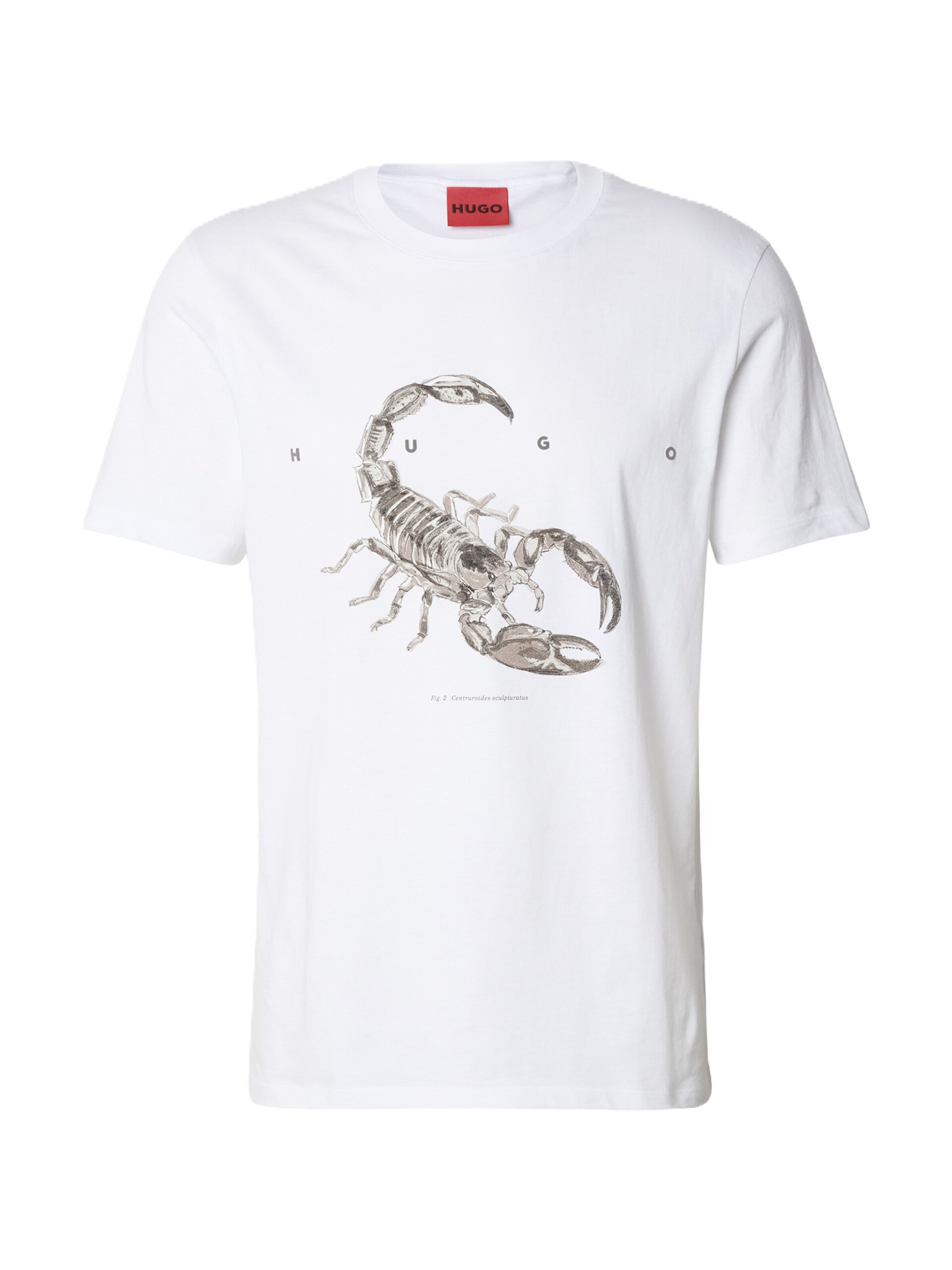 Hugo Cotton-jersey T-shirt with spaced-out logo herr – bild 5