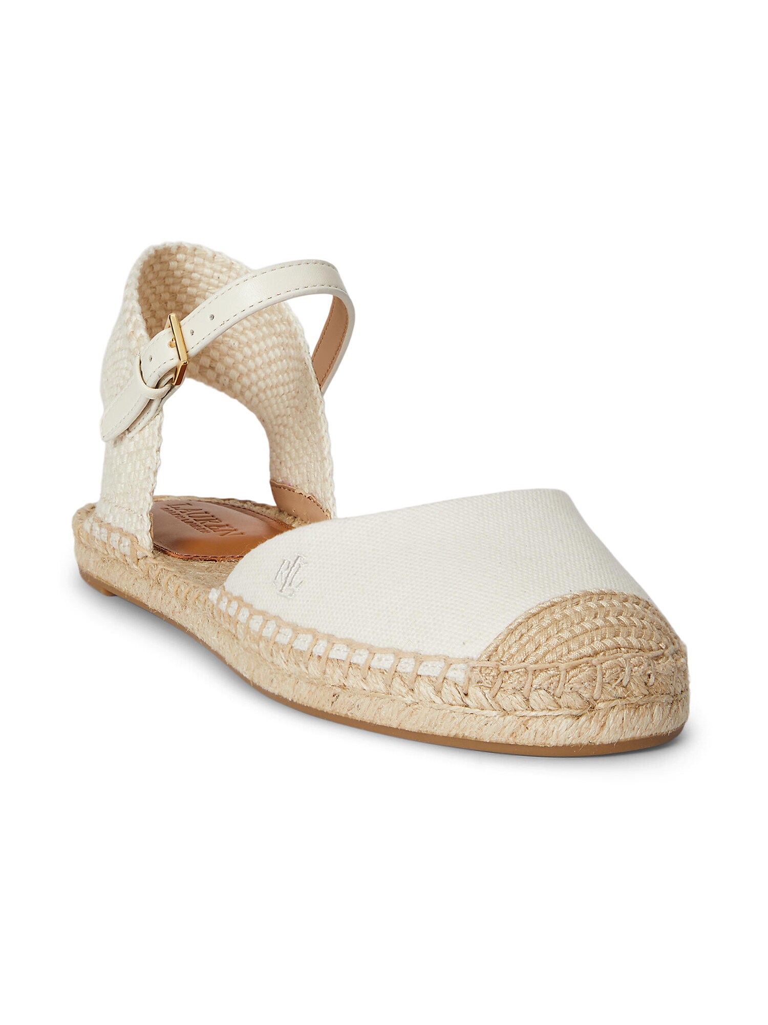Lauren Ralph Lauren Espadrile 'ROBBY'  bej deschis / alb