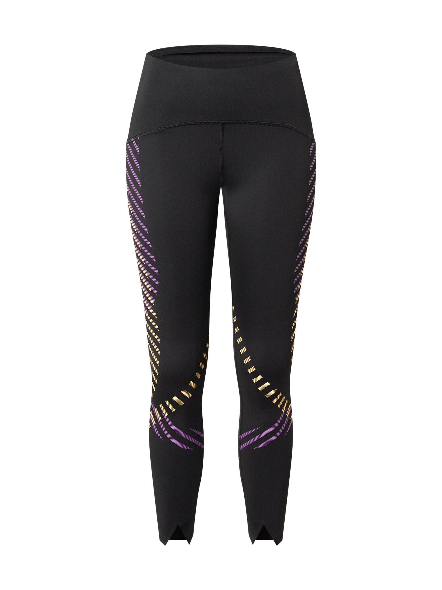 NIKE Sportinės kelnės  juoda / purpurinė / geltona