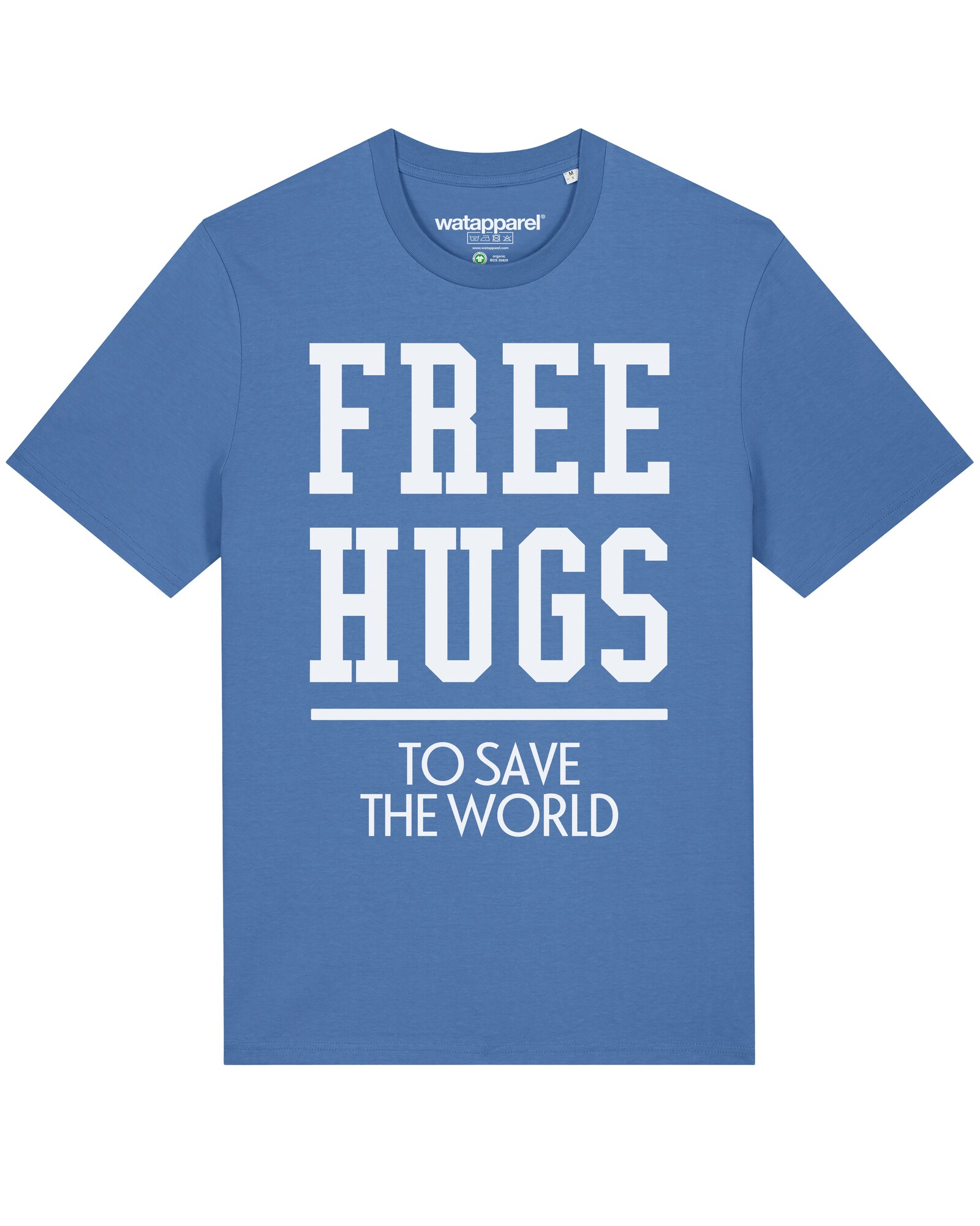 Thumbnail - Shirt 'Free hugs to save the world'