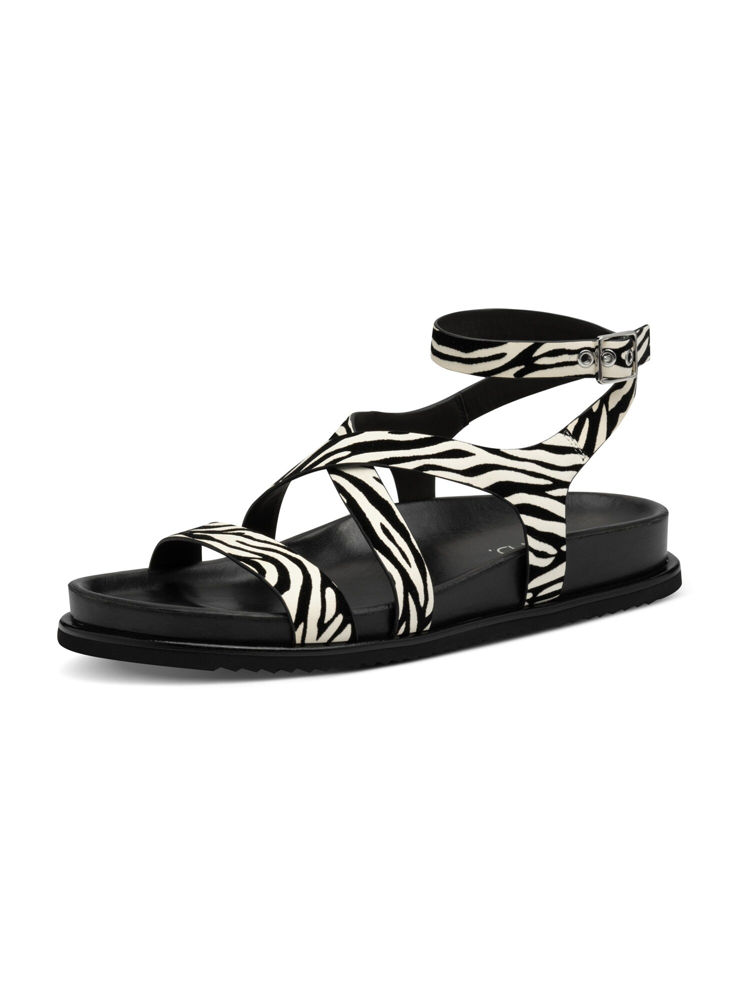 NEWD Sandale  negru / alb