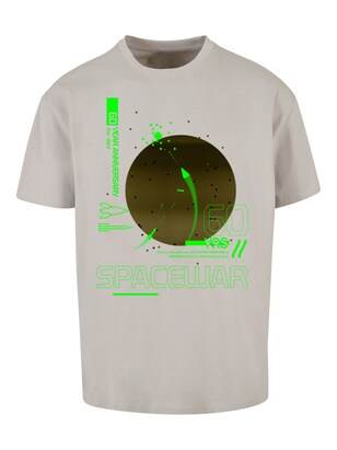 F4NT4STIC Shirt ‘SpaceWar Retro Gaming SEVENSQUARED’ Grijs / Gemengde kleuren