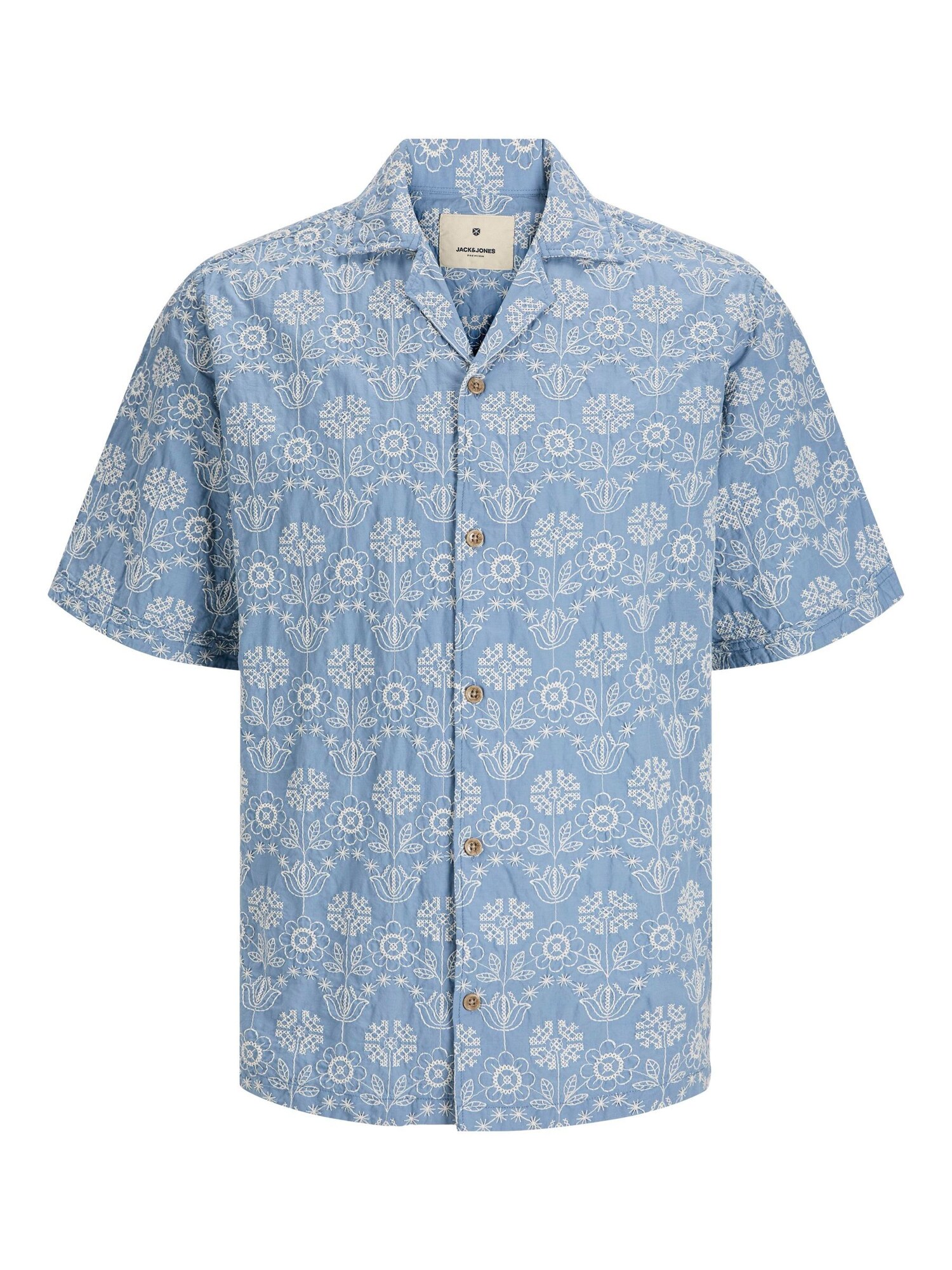JACK &amp; JONES Camisa  azul cielo / blanco
