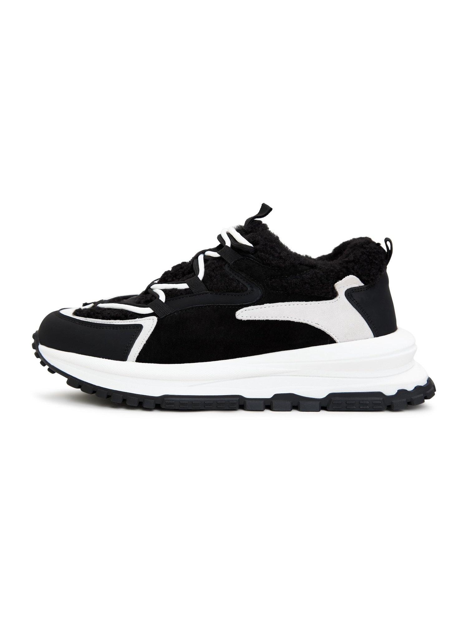 CESARE GASPARI Sneaker low negru / alb