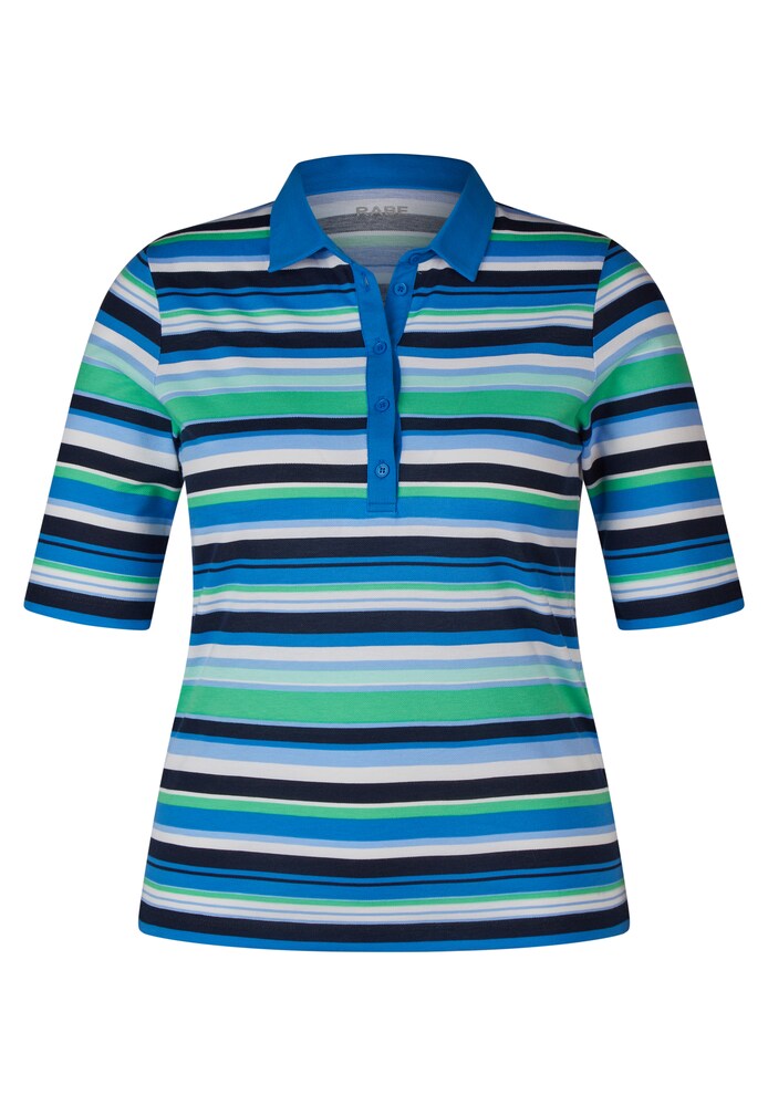 Rabe Poloshirt Damen Größe XL blau / mint / schwarz / weiß
