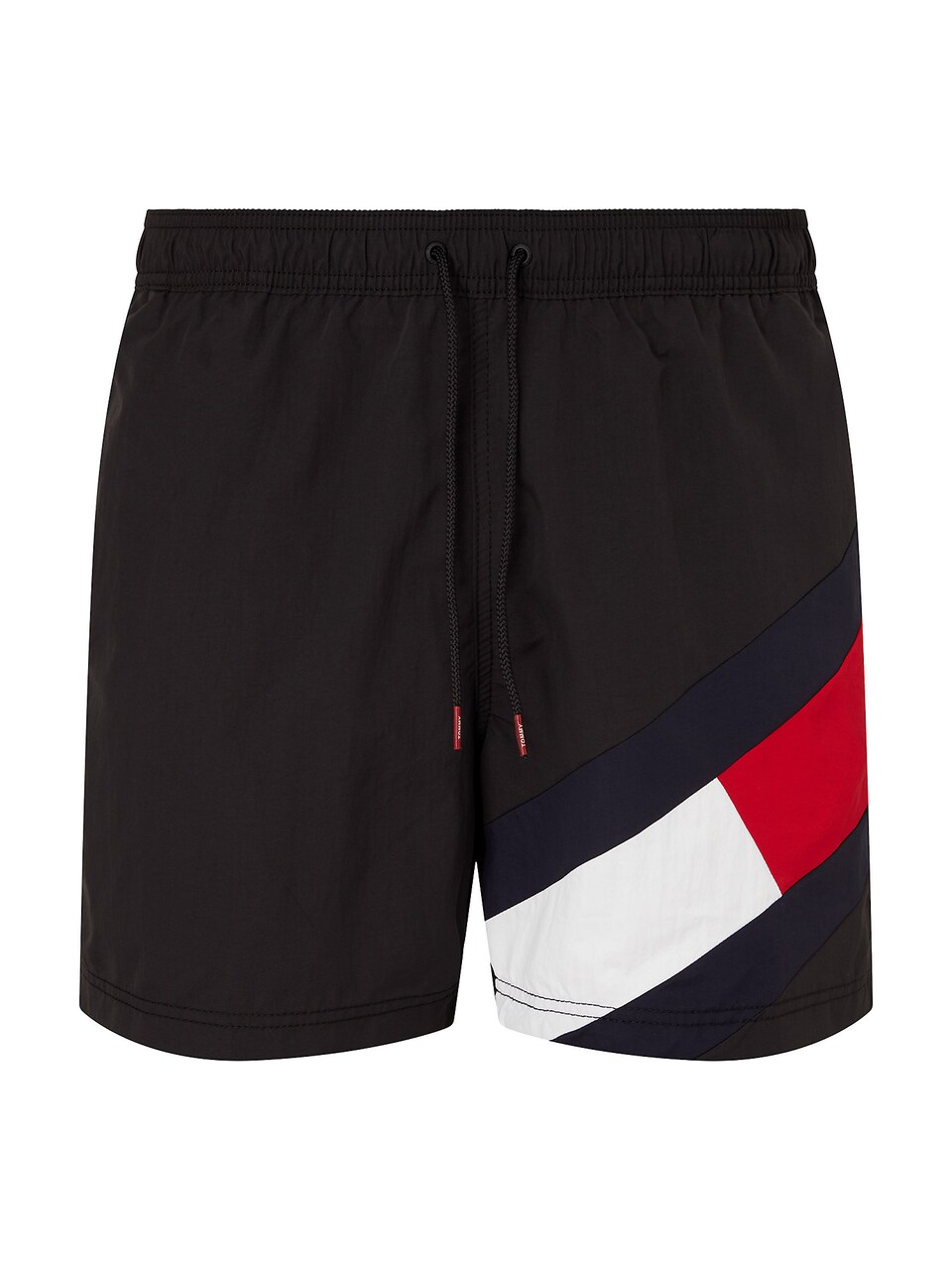 Badshorts marinblå / ljusröd / svart