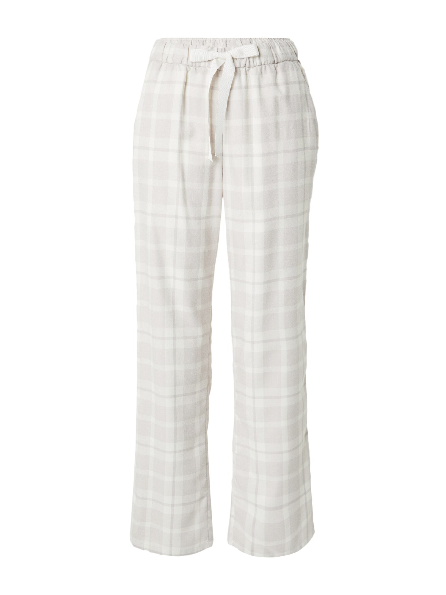 Abercrombie & Fitch Панталон пижама  кремаво / светлосиво