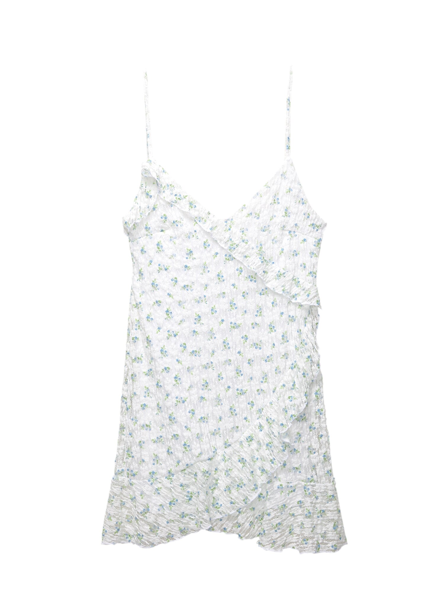 Pull&Bear Nyári ruhák  világoskék / zöld / fehér akciós termékkép 1
