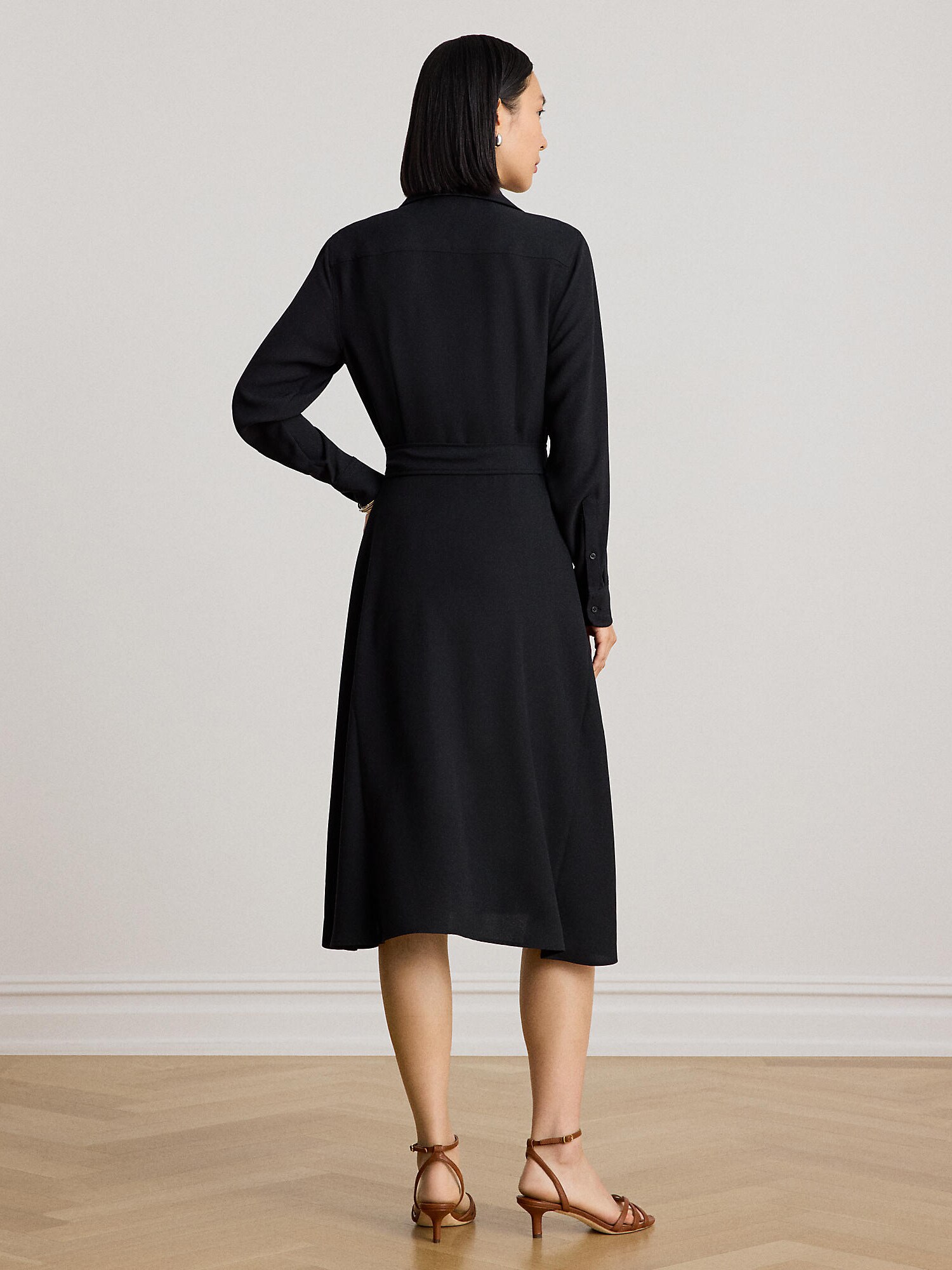 Lauren Ralph Lauren Vestido camisero  negro – imagen 7