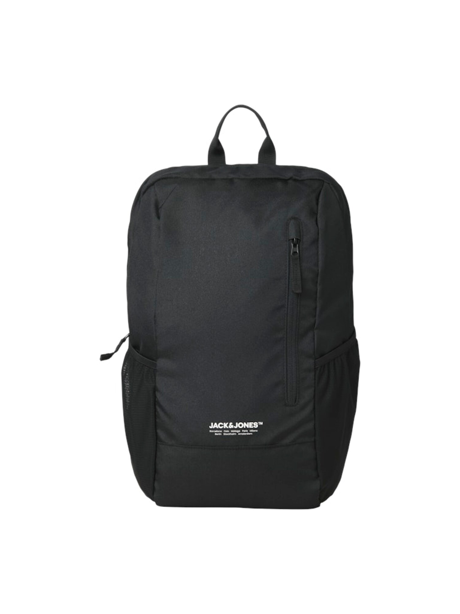 JACK & JONES Rucsac JACTeak  negru / alb