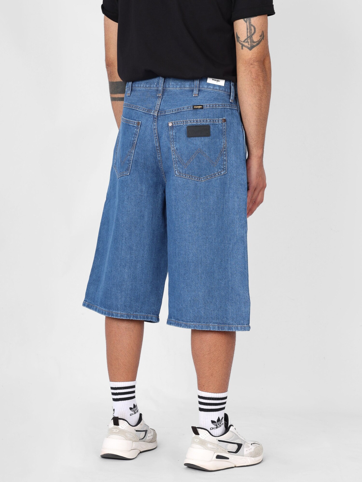 WRANGLER Vaquero 'LIGHT & SOFT JORT SHORTS MID STONE' azul denim – imagen 3