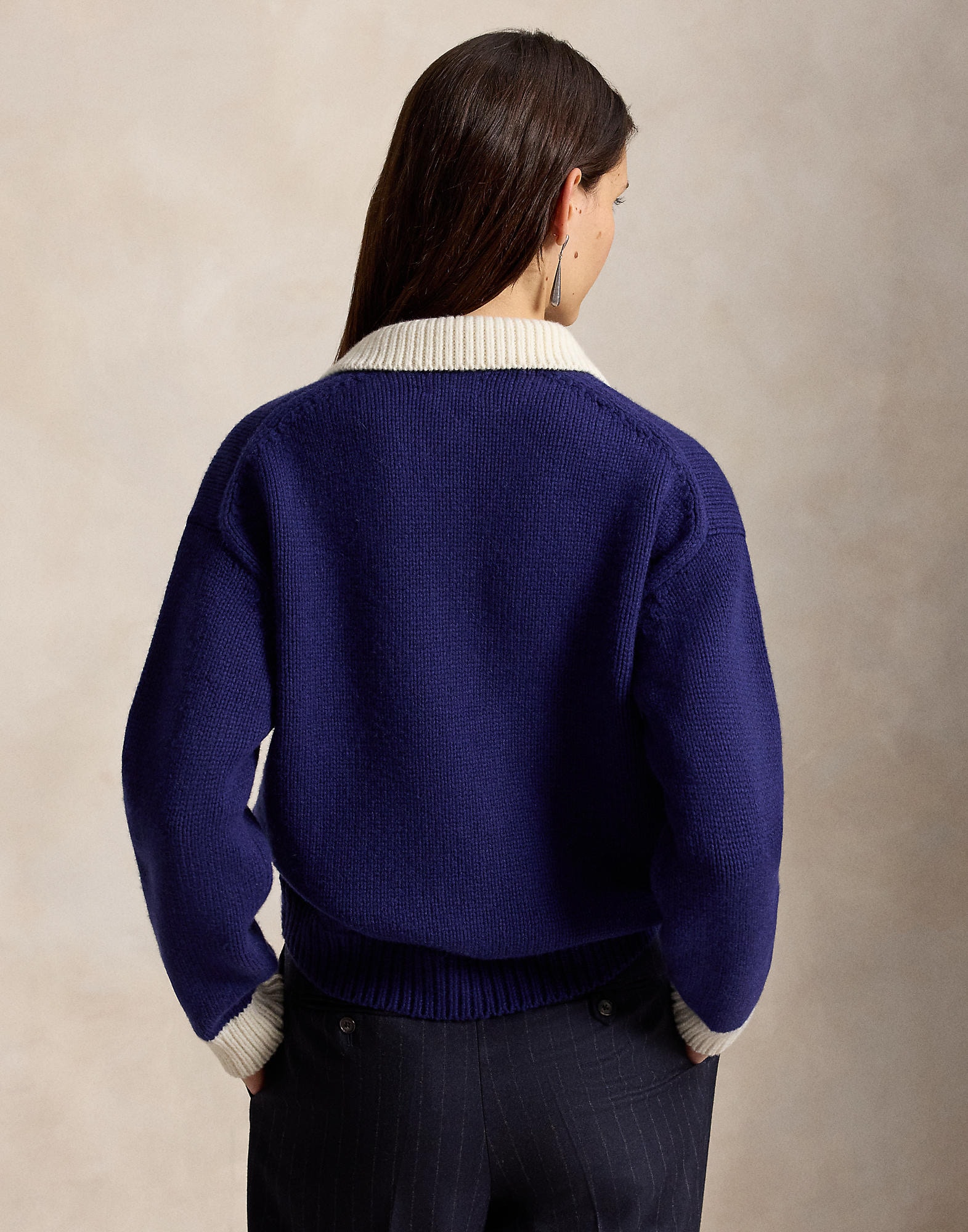 Polo Ralph Lauren Jersey  navy / blanco – imagen 3