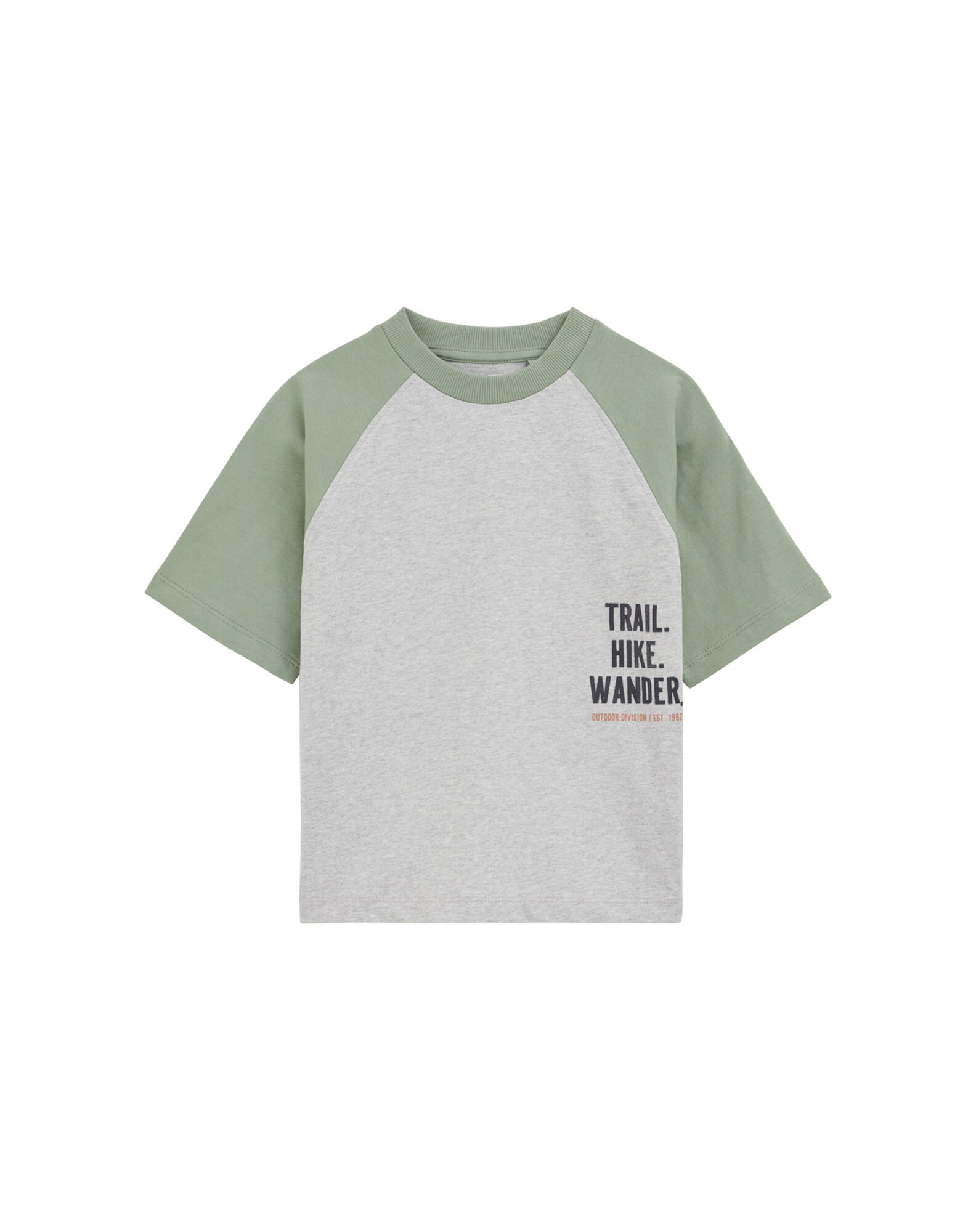 WE Fashion Tricou  gri / verde deschis / roșu / negru