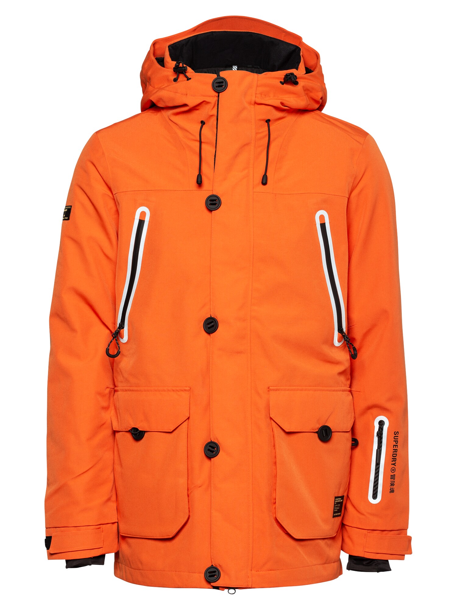 Superdry Snow Sportinė striukė 'FREESTYLE'  oranžinė / juoda