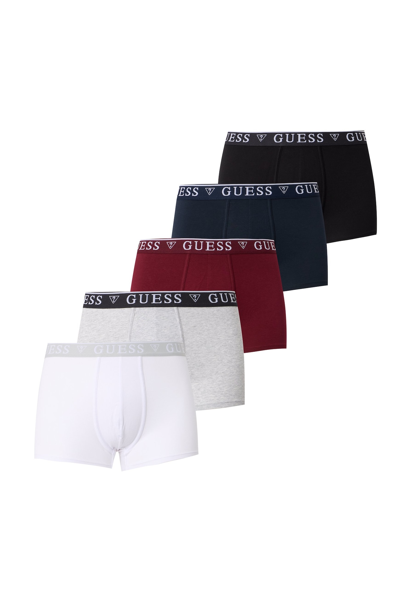 GUESS Boxeri bleumarin / gri deschis / roșu bordeaux / negru / alb