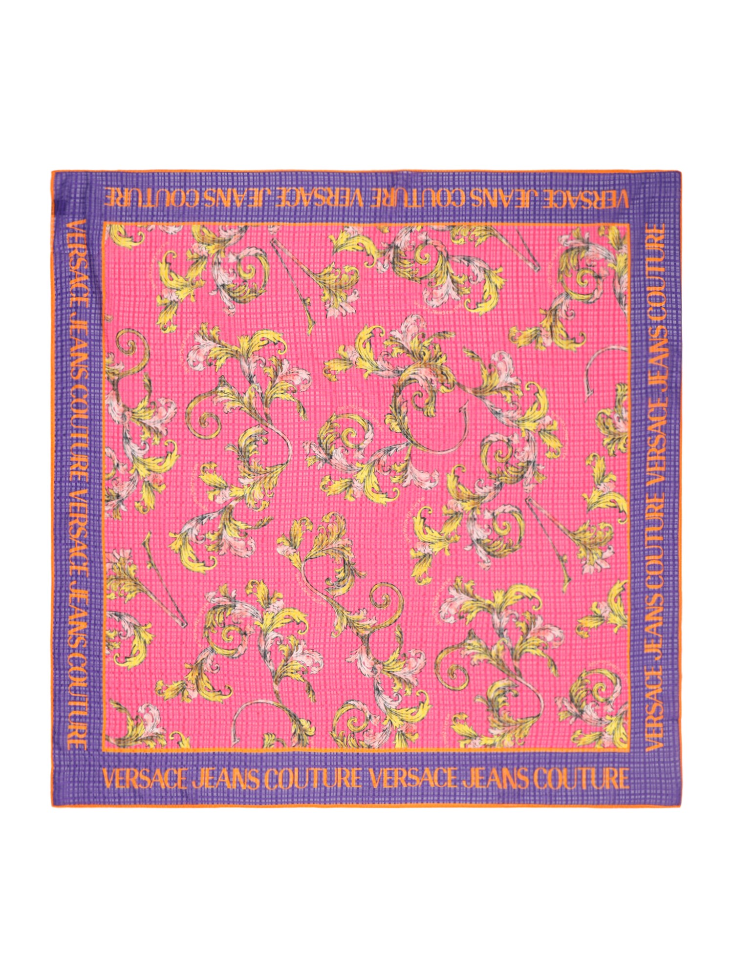 Versace Jeans Couture Kendő  sárga / sötétlila / rózsaszín / piszkosfehér termék 2. képe