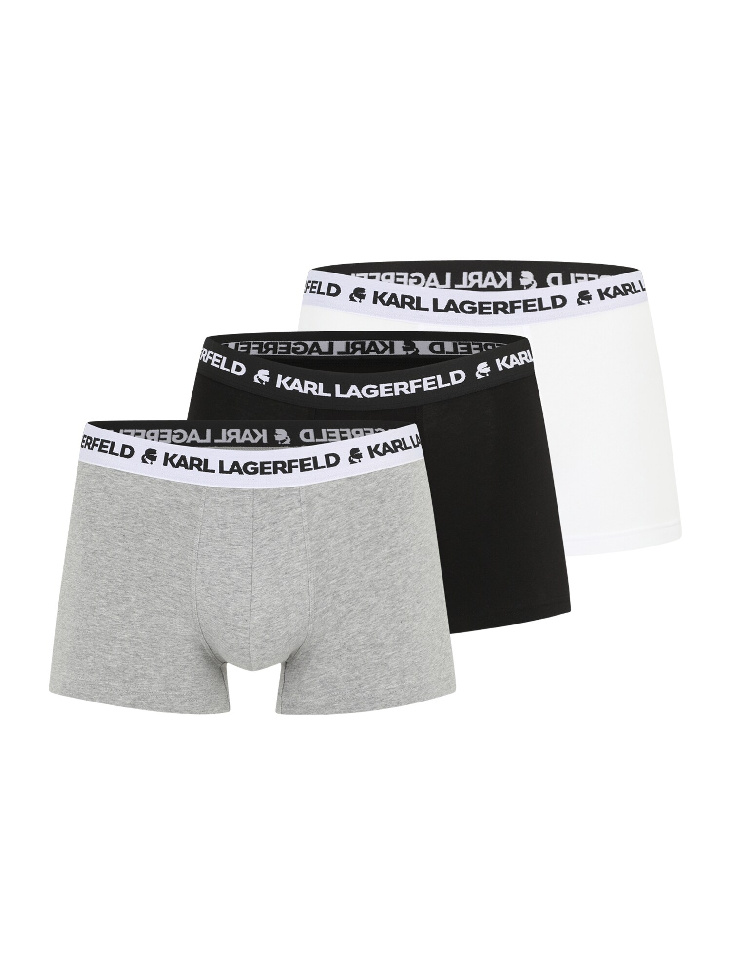 Karl Lagerfeld Boxeralsók  szürke melír / fekete / fehér akciós termékkép 1