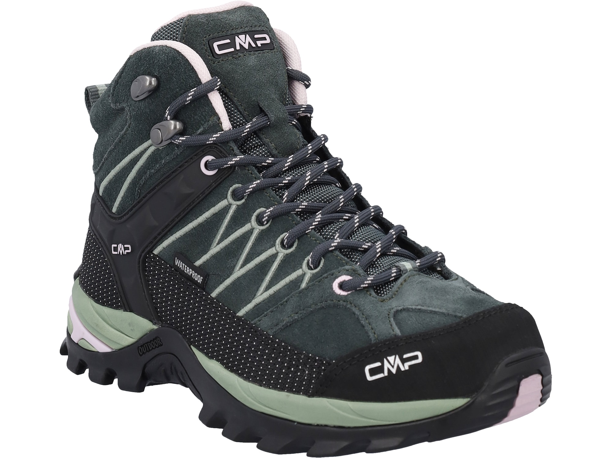 CMP Botine Rigel verde pin / verde pastel / negru