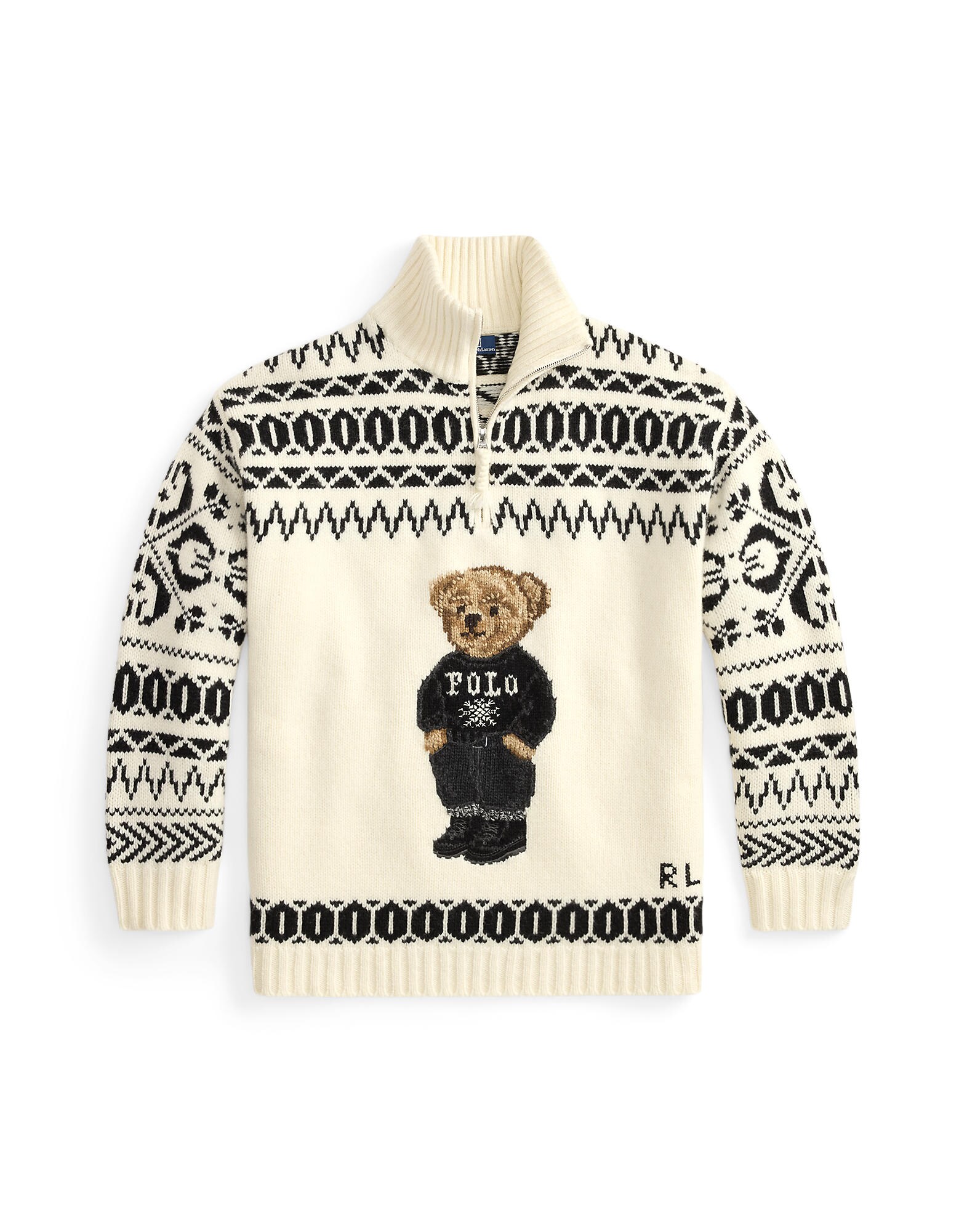 Polo Ralph Lauren Pulover maro / maro deschis / negru / alb