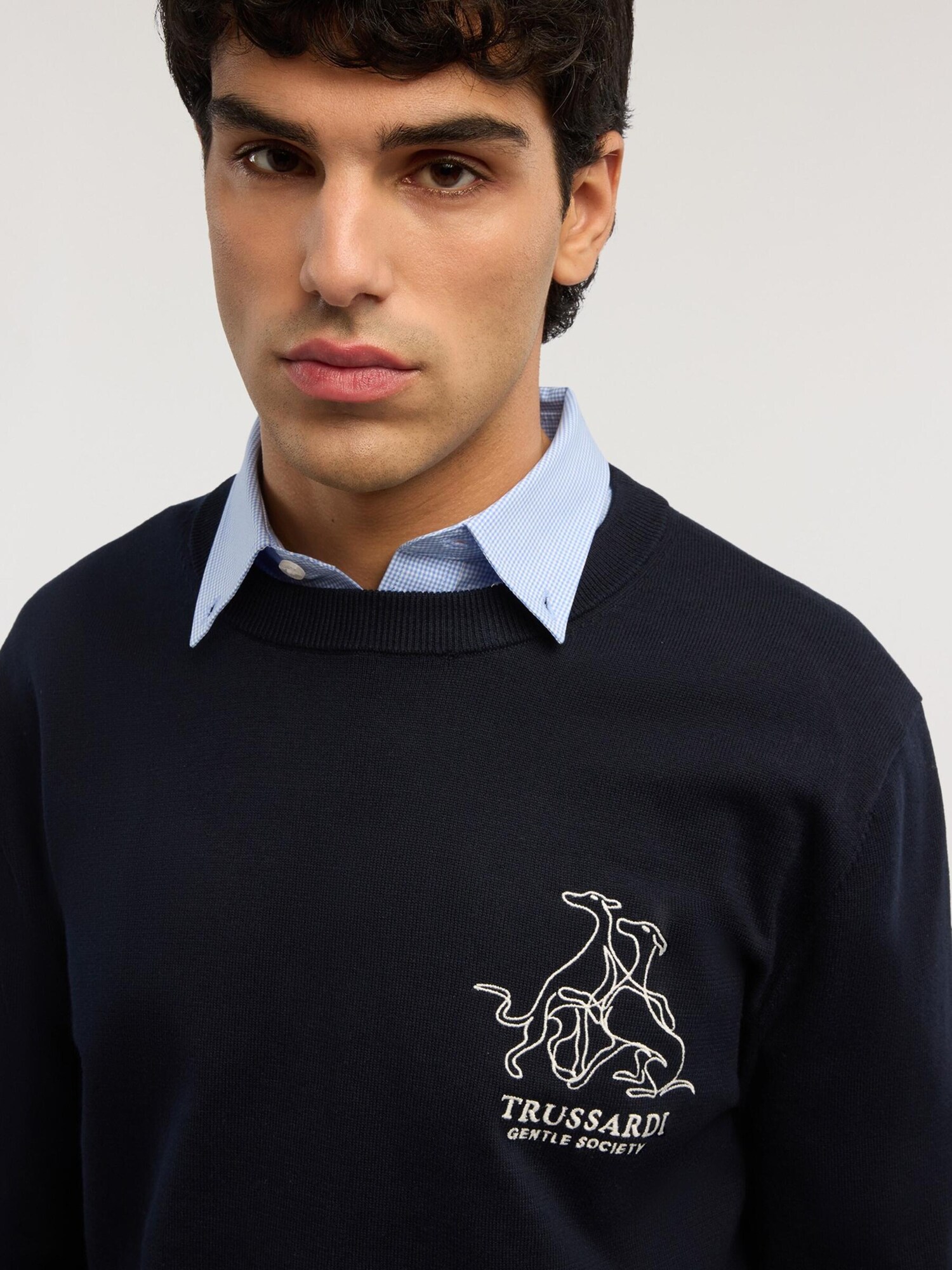 Trussardi Jersey  azul – imagen 4