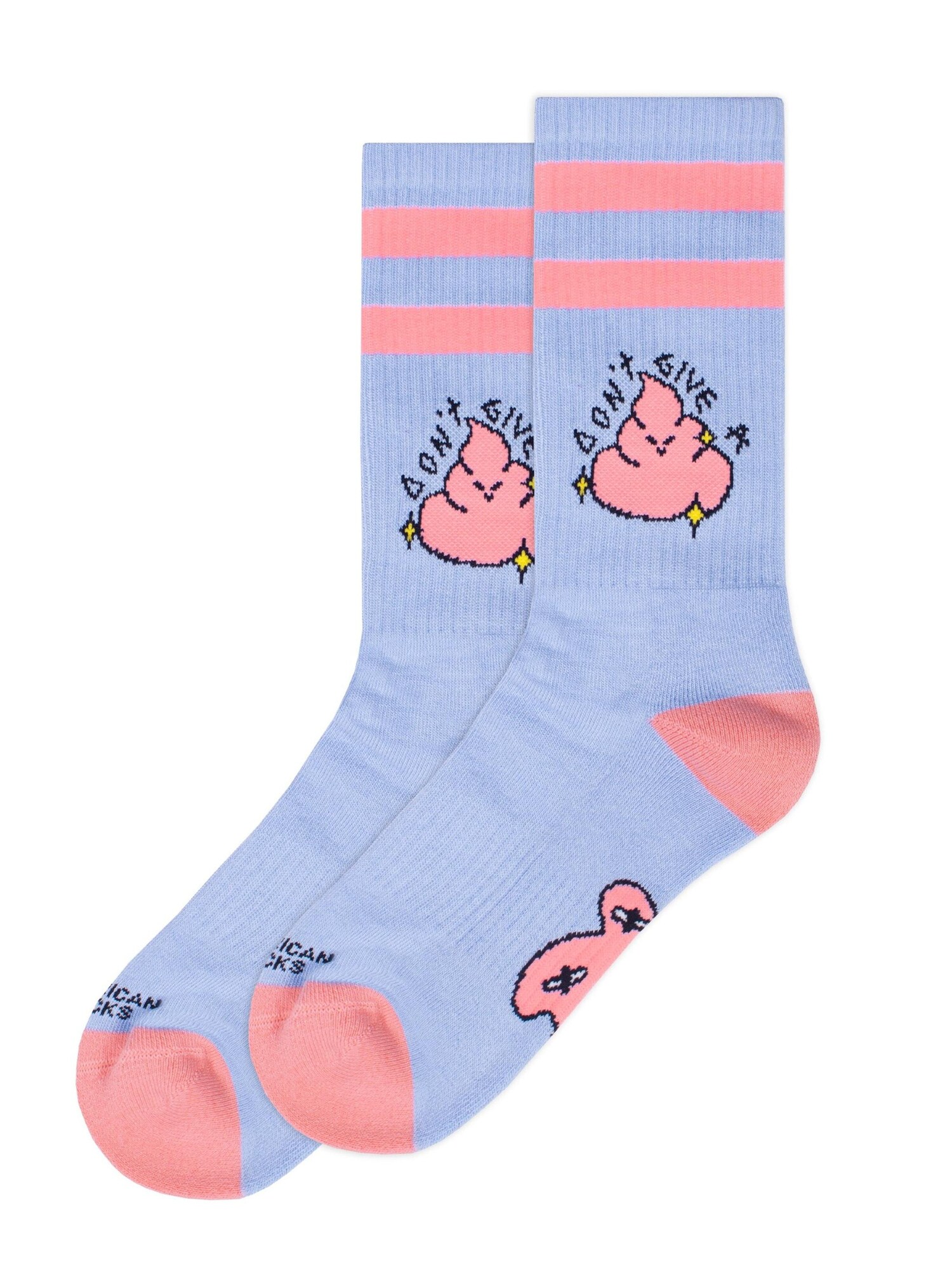 American Socks Calcetines 'Don't give a shit'  azul