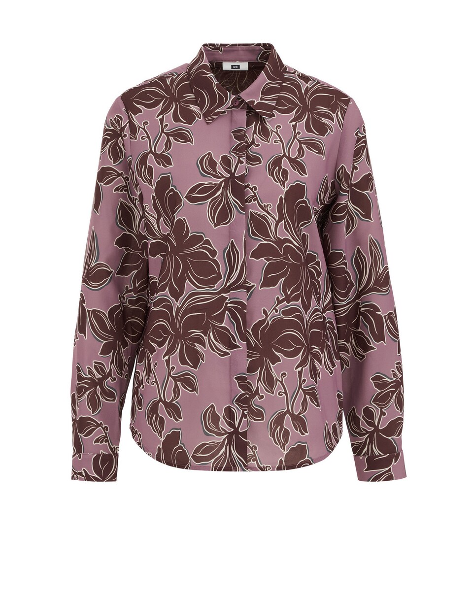 Blus brun / grå / gammalrosa