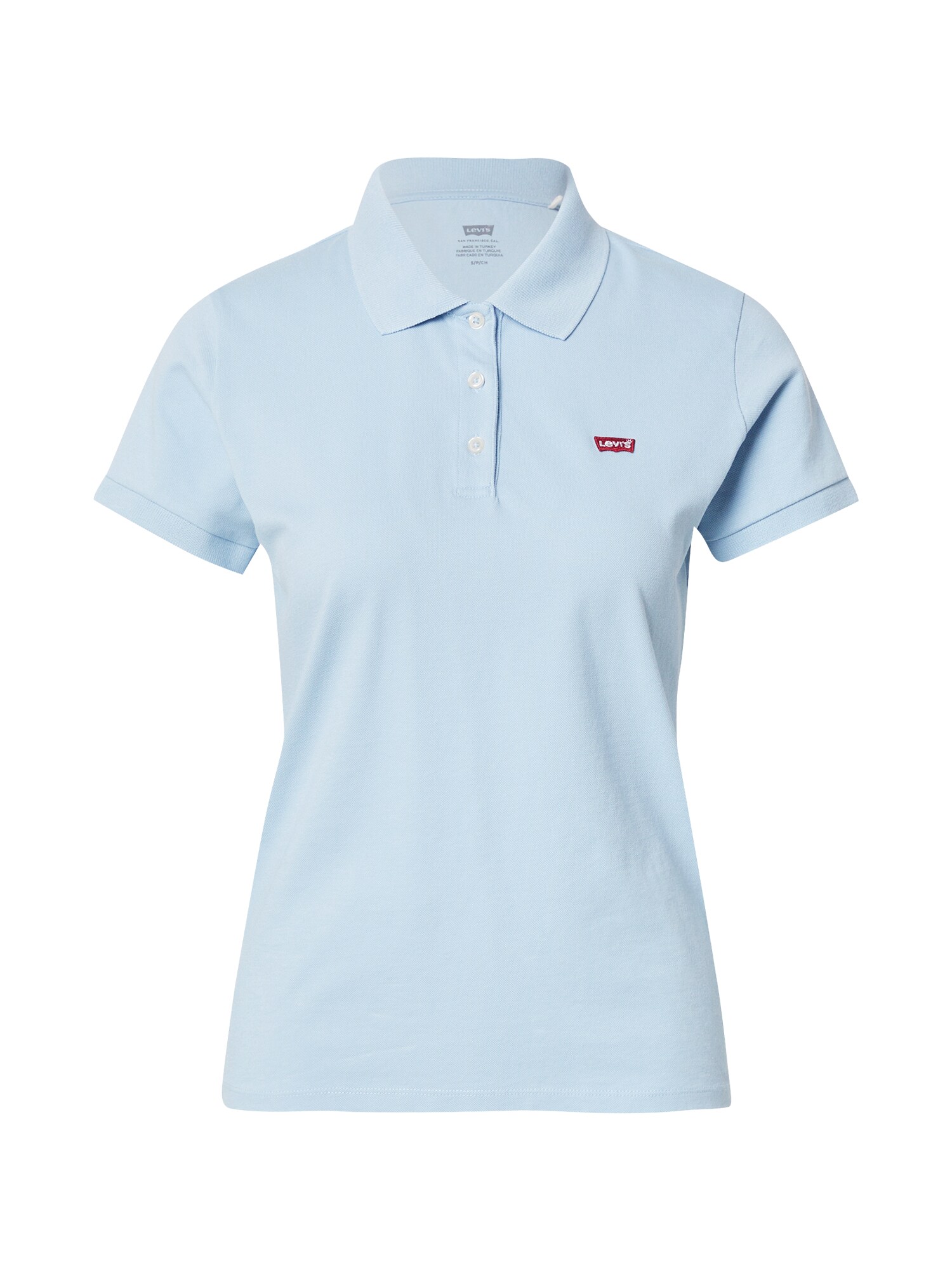 LEVI'S ® Tricou 'Housemark Polo'  albastru deschis / roșu / alb