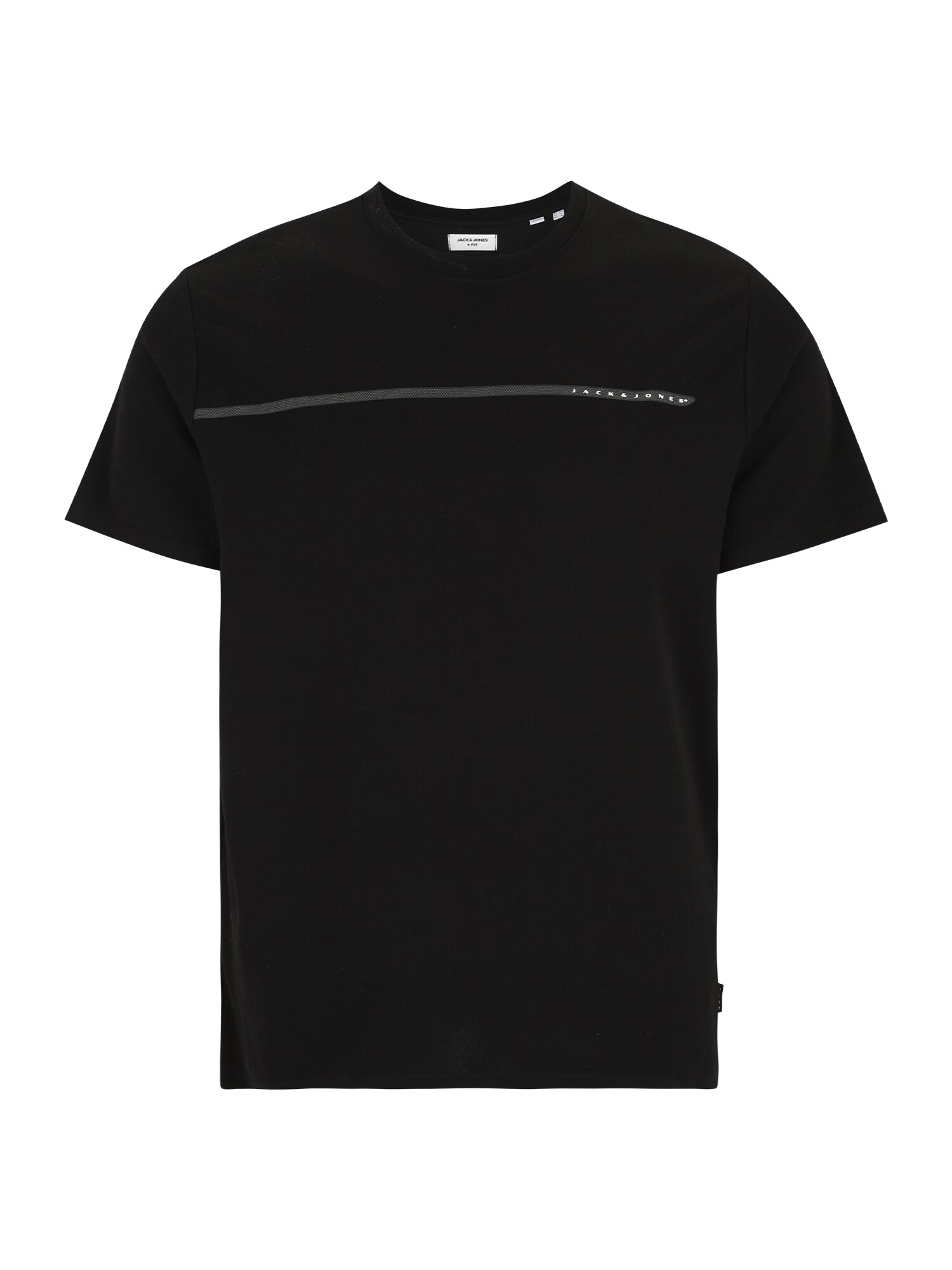 Jack & Jones Plus Póló 'JCOFusion'  fekete / fehér akciós termékkép 1