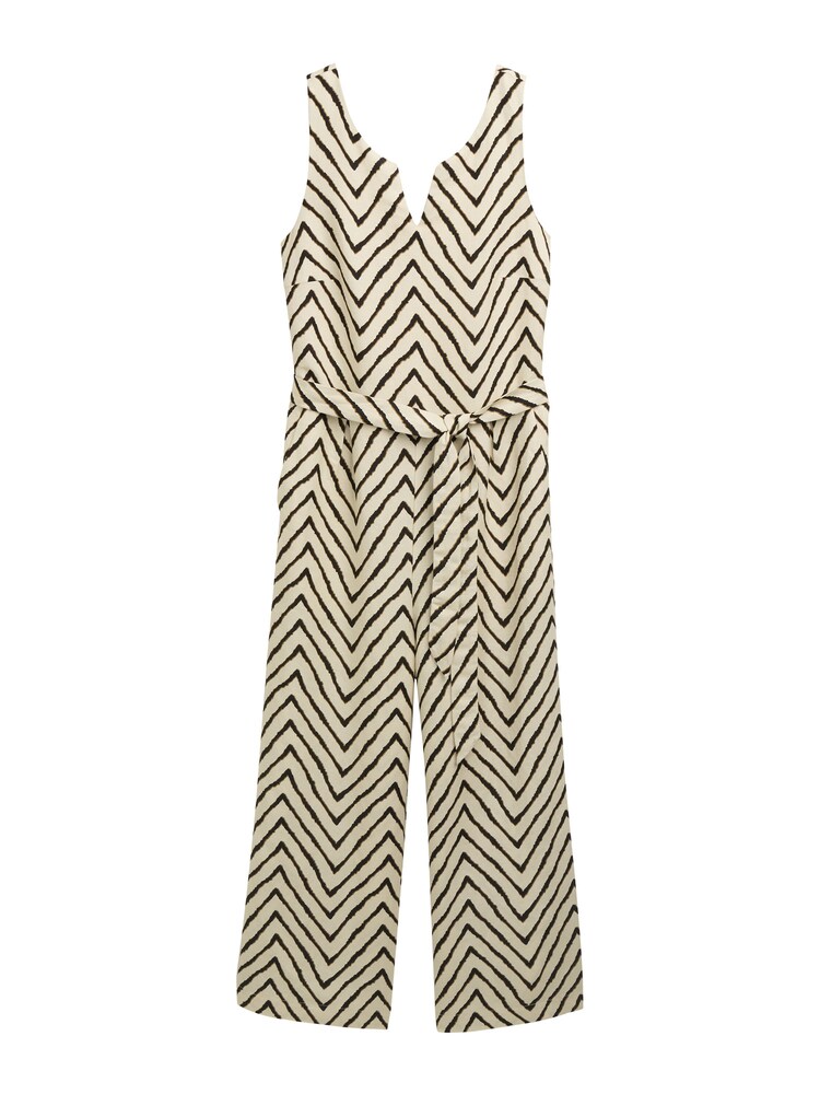 TOM TAILOR Jumpsuit Damen Größe L nude / schwarz