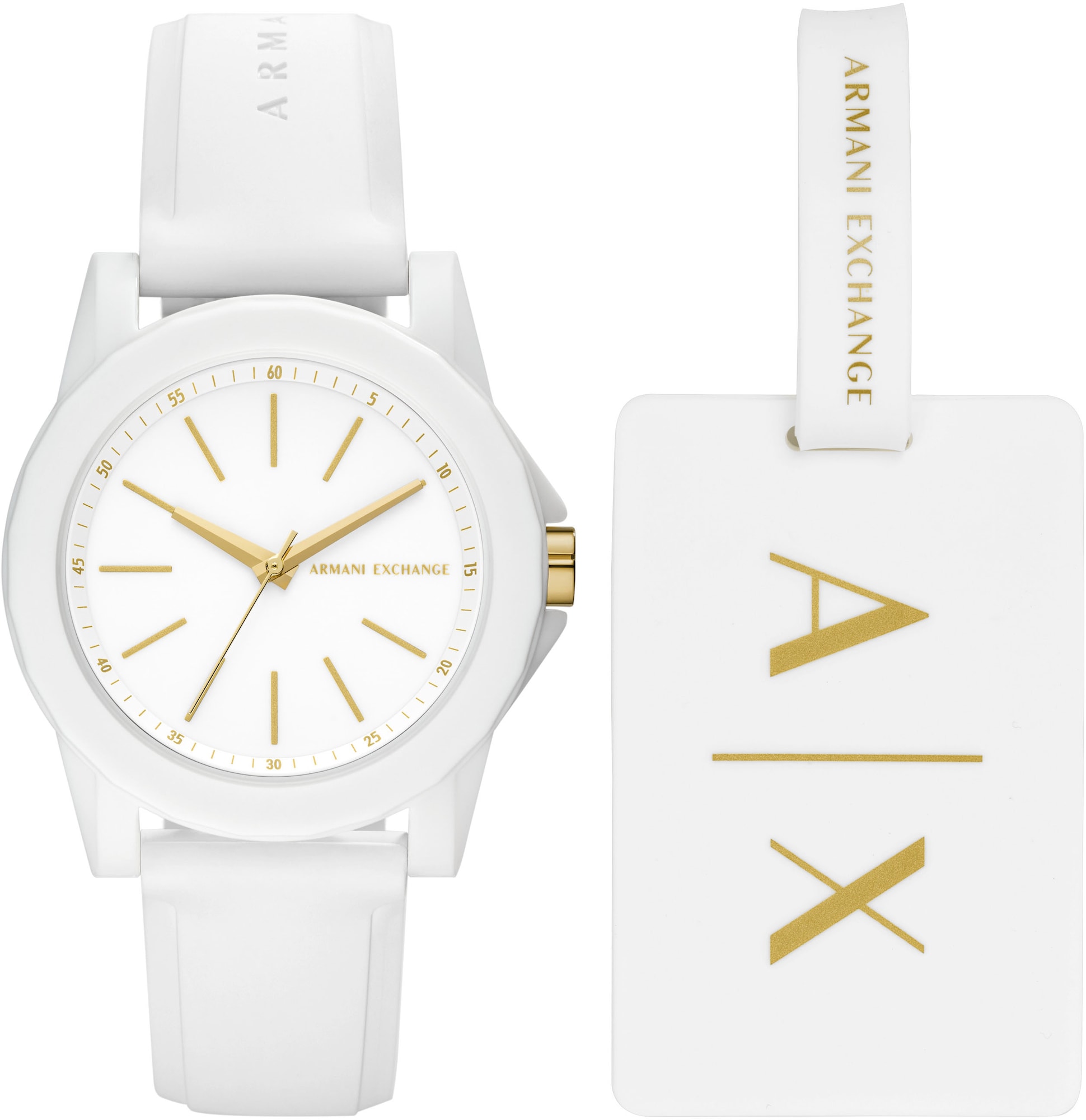 ARMANI EXCHANGE Analóg órák  arany / fehér akciós termékkép 1