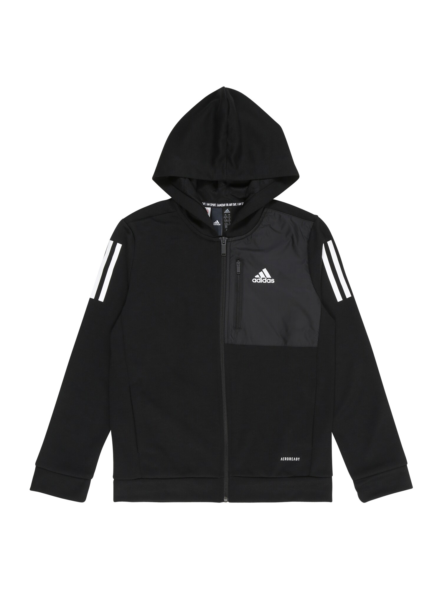 ADIDAS PERFORMANCE Sportinis džemperis  balta / juoda