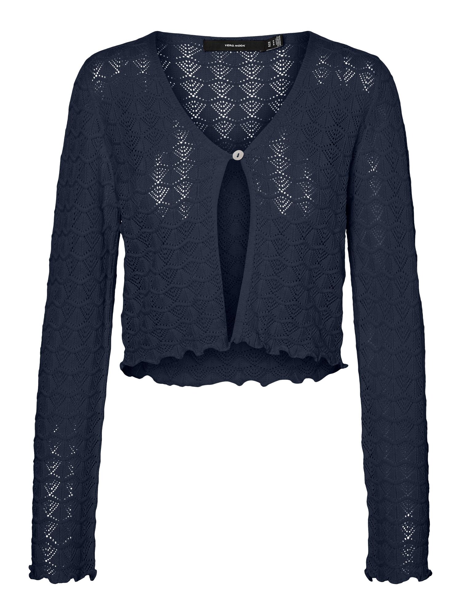 VERO MODA Плетена жилетка  нейви синьо
