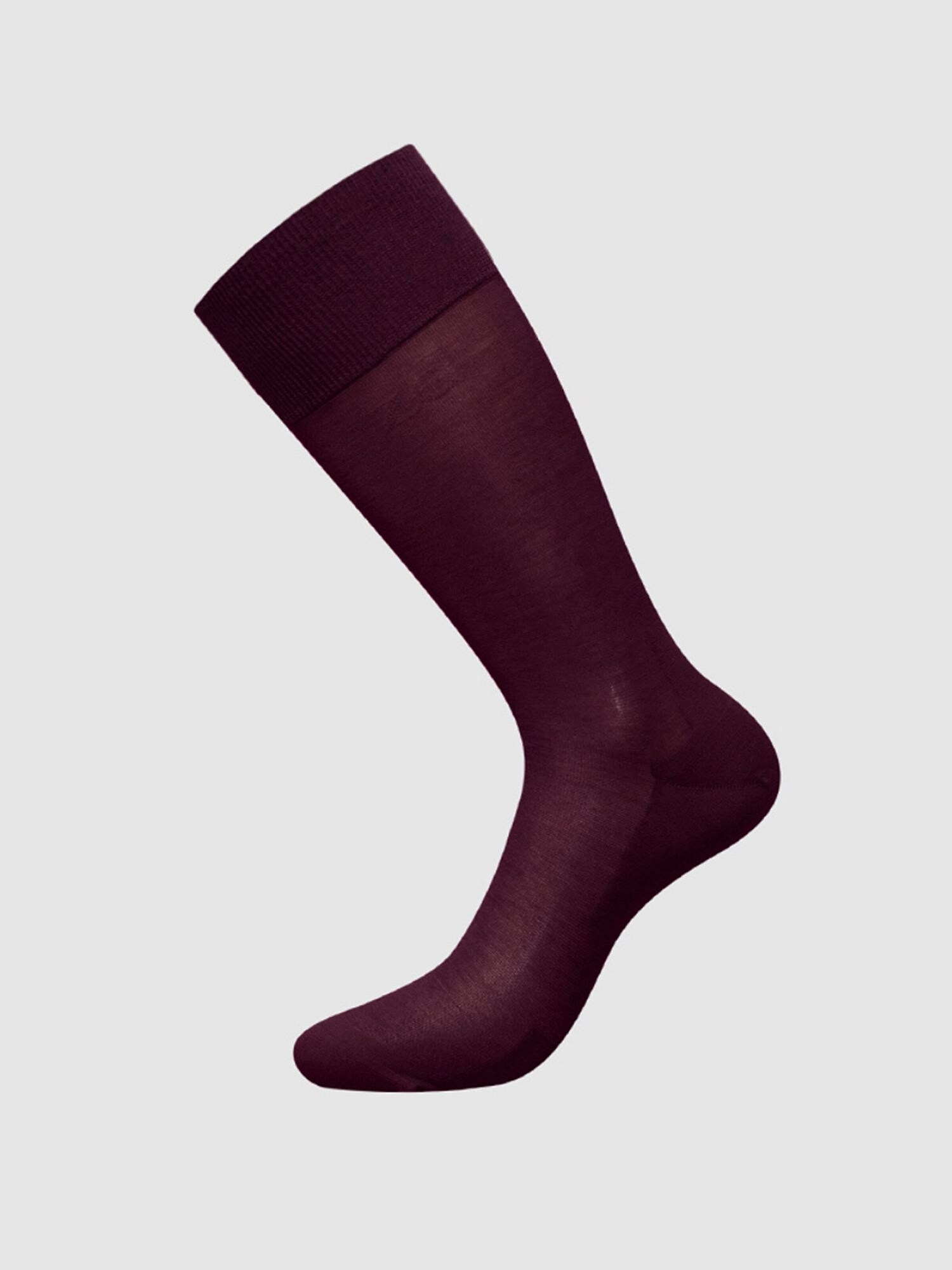 zd ZERO DEFECTS Calcetines '100% Mercerized cotton'  borgoña
