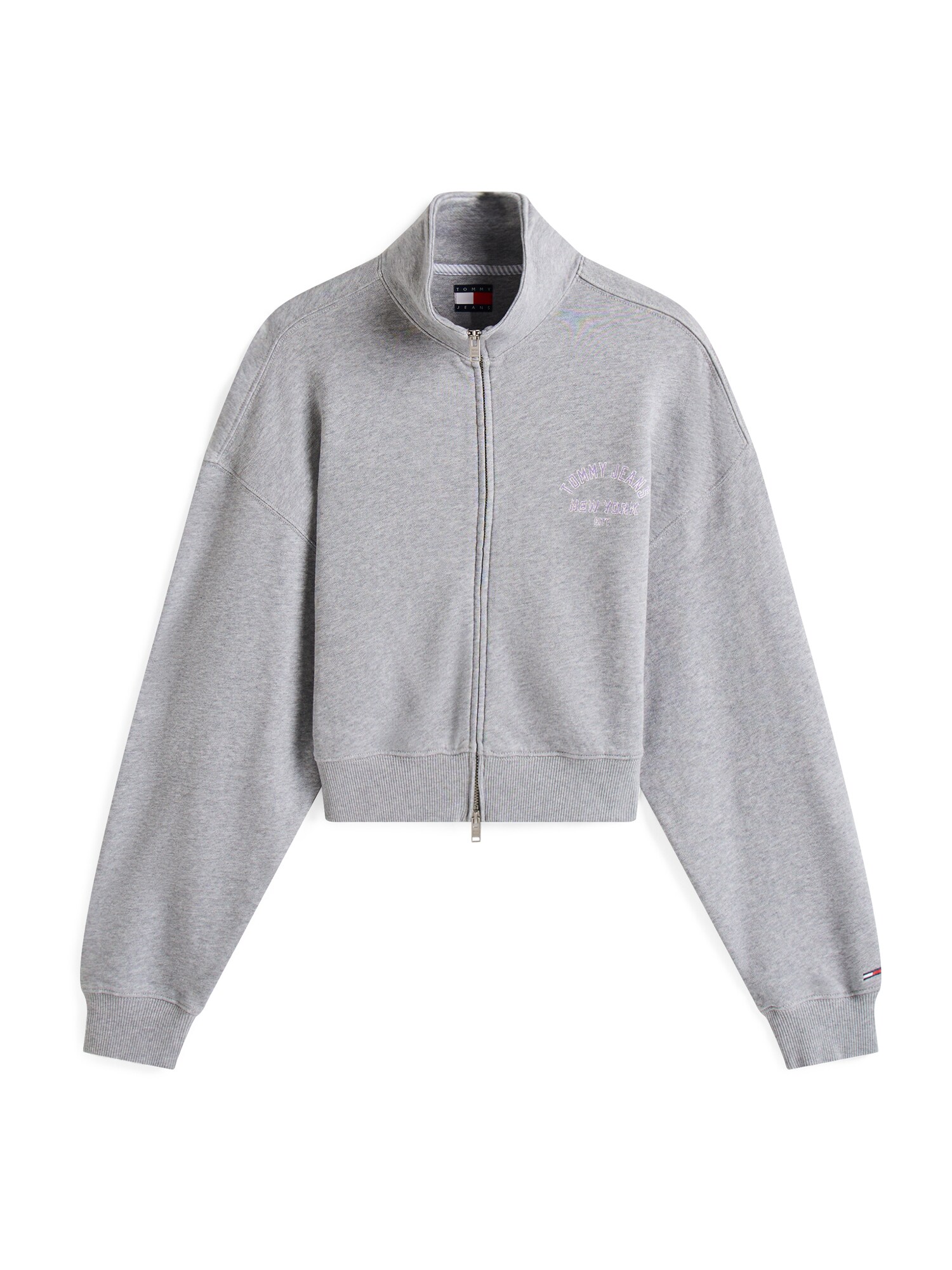 Tommy Jeans Tréning dzseki  szürke melír / lila / fehér akciós termékkép 1