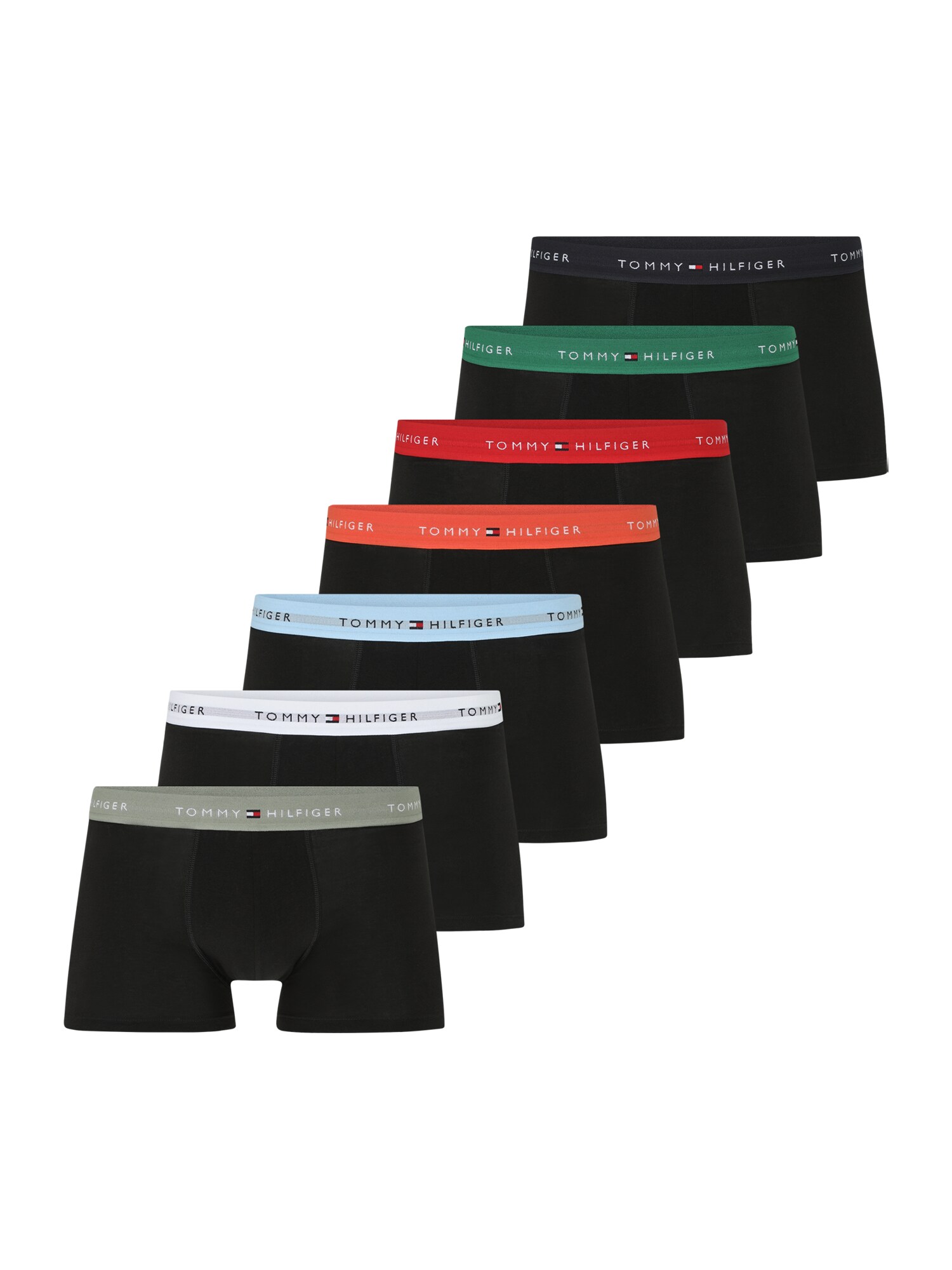 Tommy Hilfiger Underwear Boxeri  albastru deschis / roșu / negru / alb
