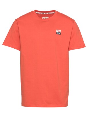 Fila Shirt ‘Boris’ Nachtblauw / Oranjerood / Wit